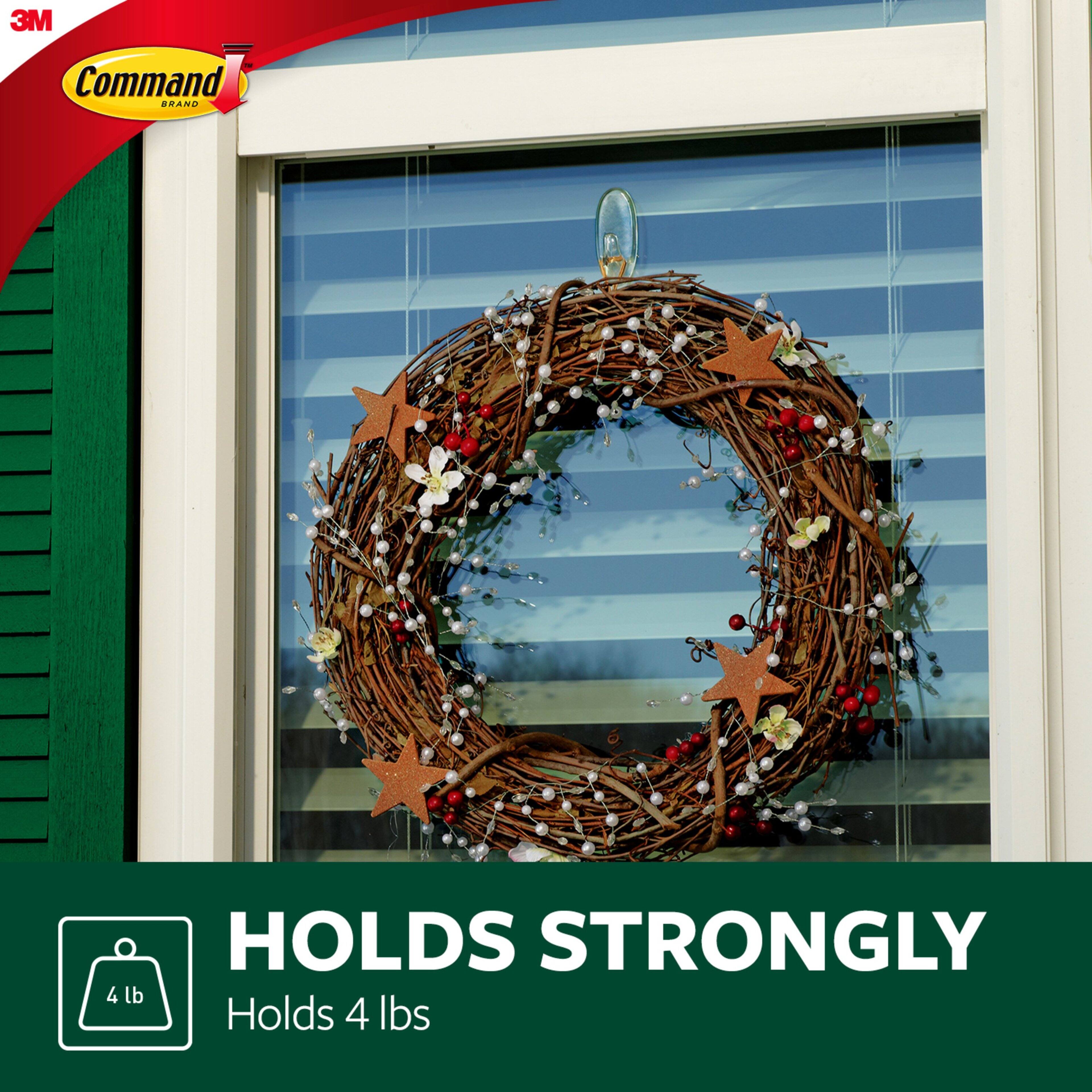 3M Command&#x2122; Outdoor Window Hook with Clear Strips