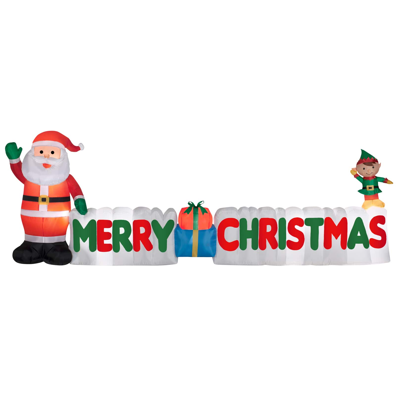 4ft. Airblown® Inflatable Merry Christmas Sign Scene