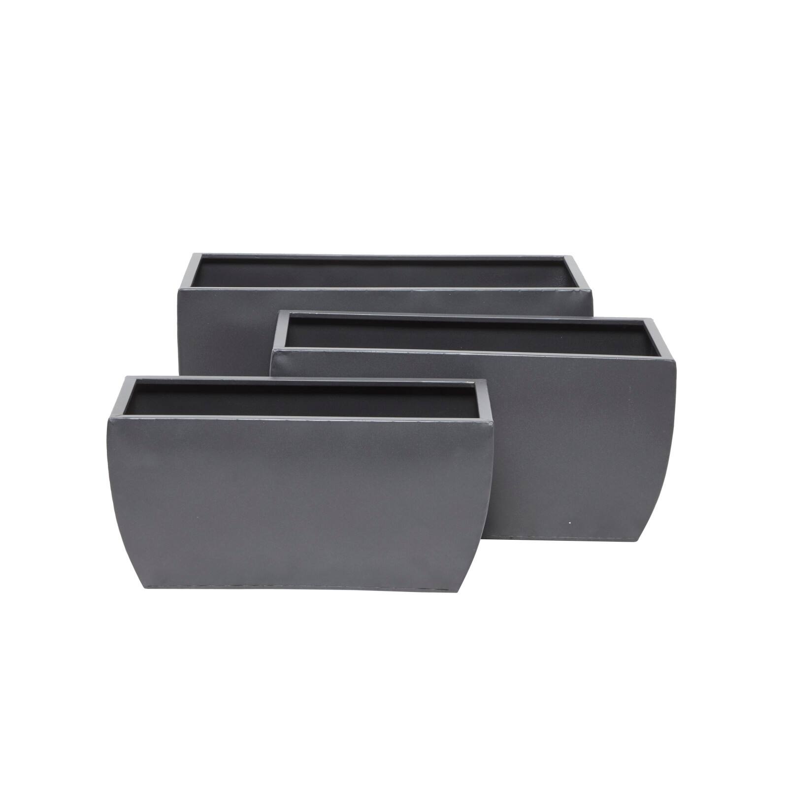 Grey Modern Planter, Set of 3&#x22; 20&#x22;, 18&#x22;, 16&#x22;