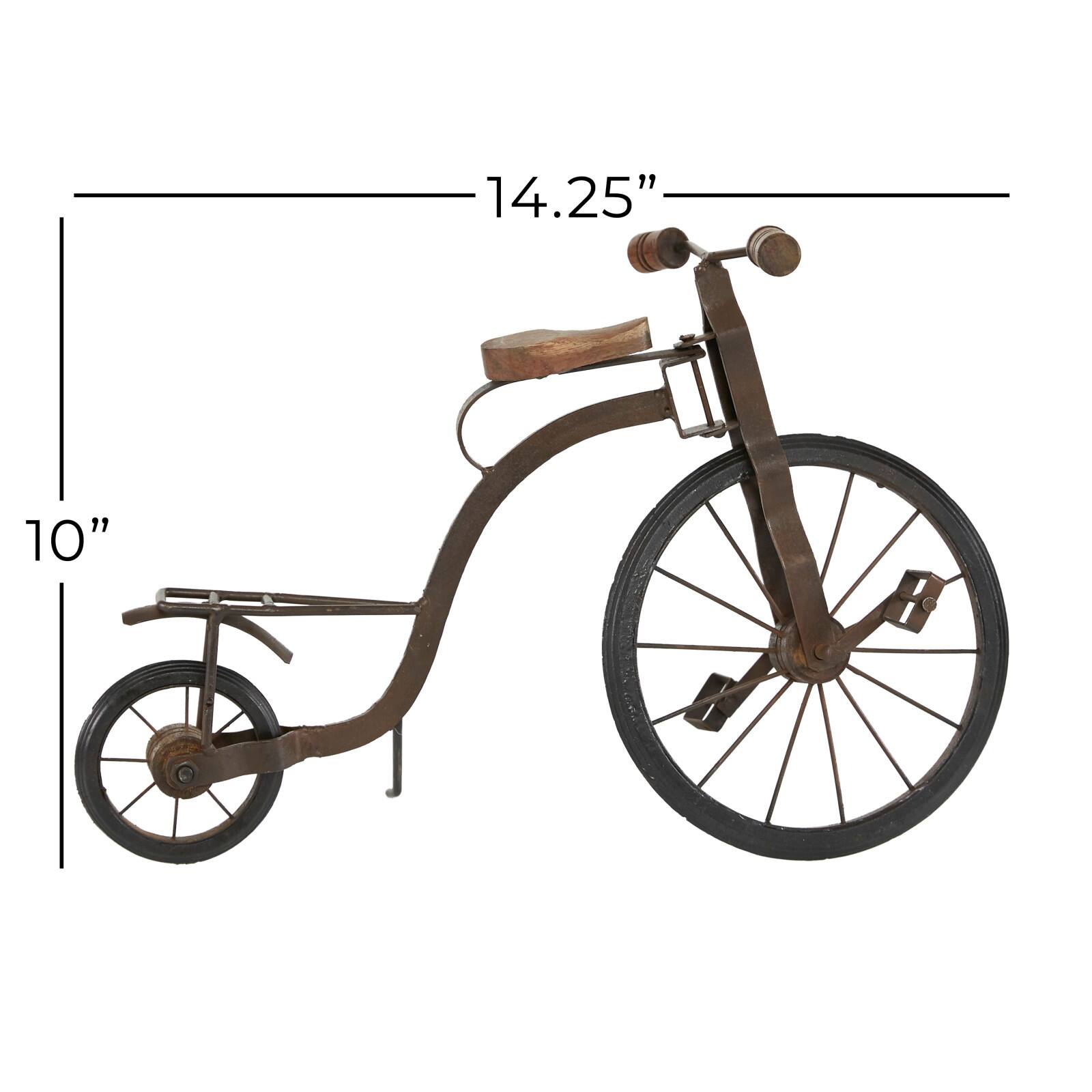 14&#x22; Brown Metal Vintage Bicycle