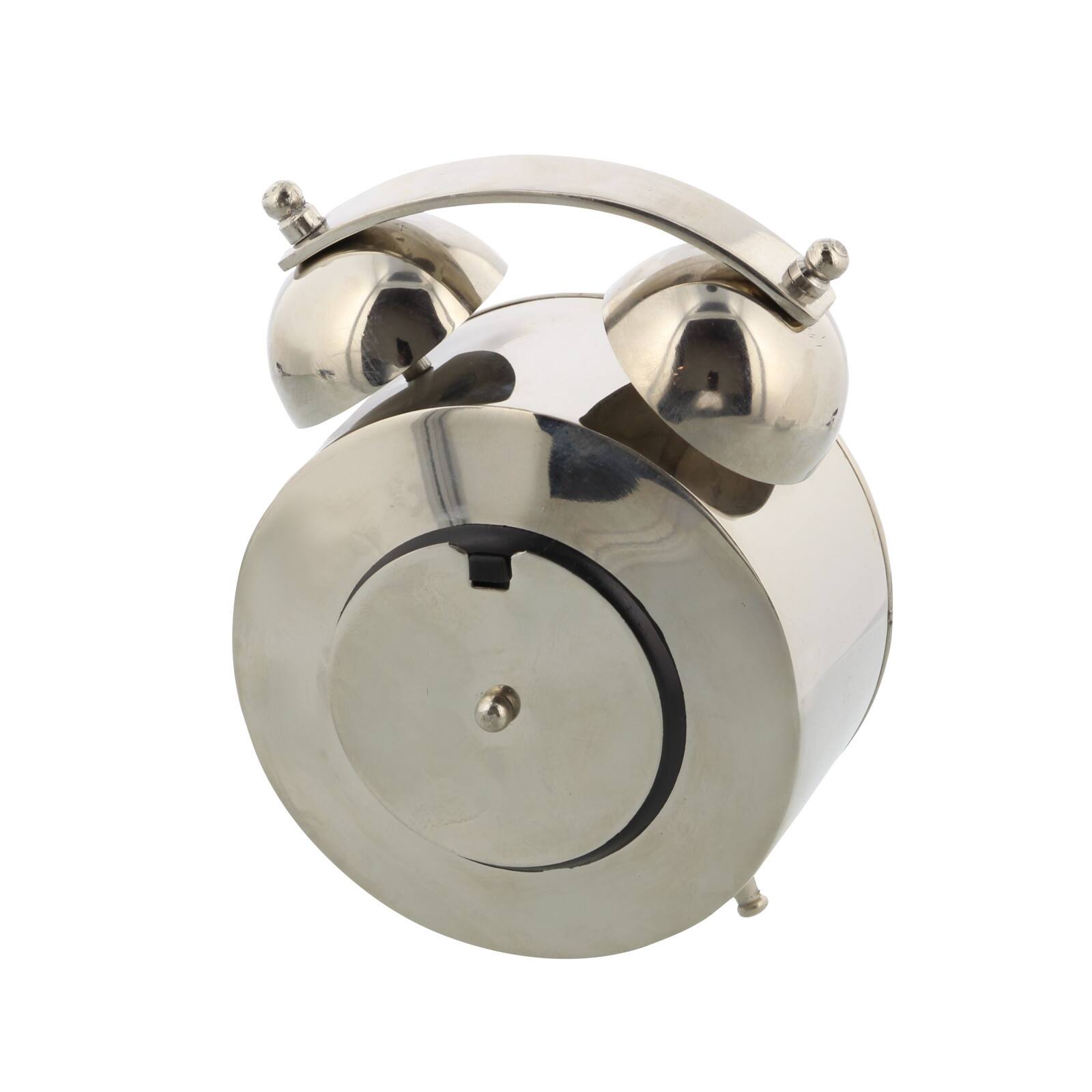 7" Stainless Steel and Aluminum Traditional Clock
