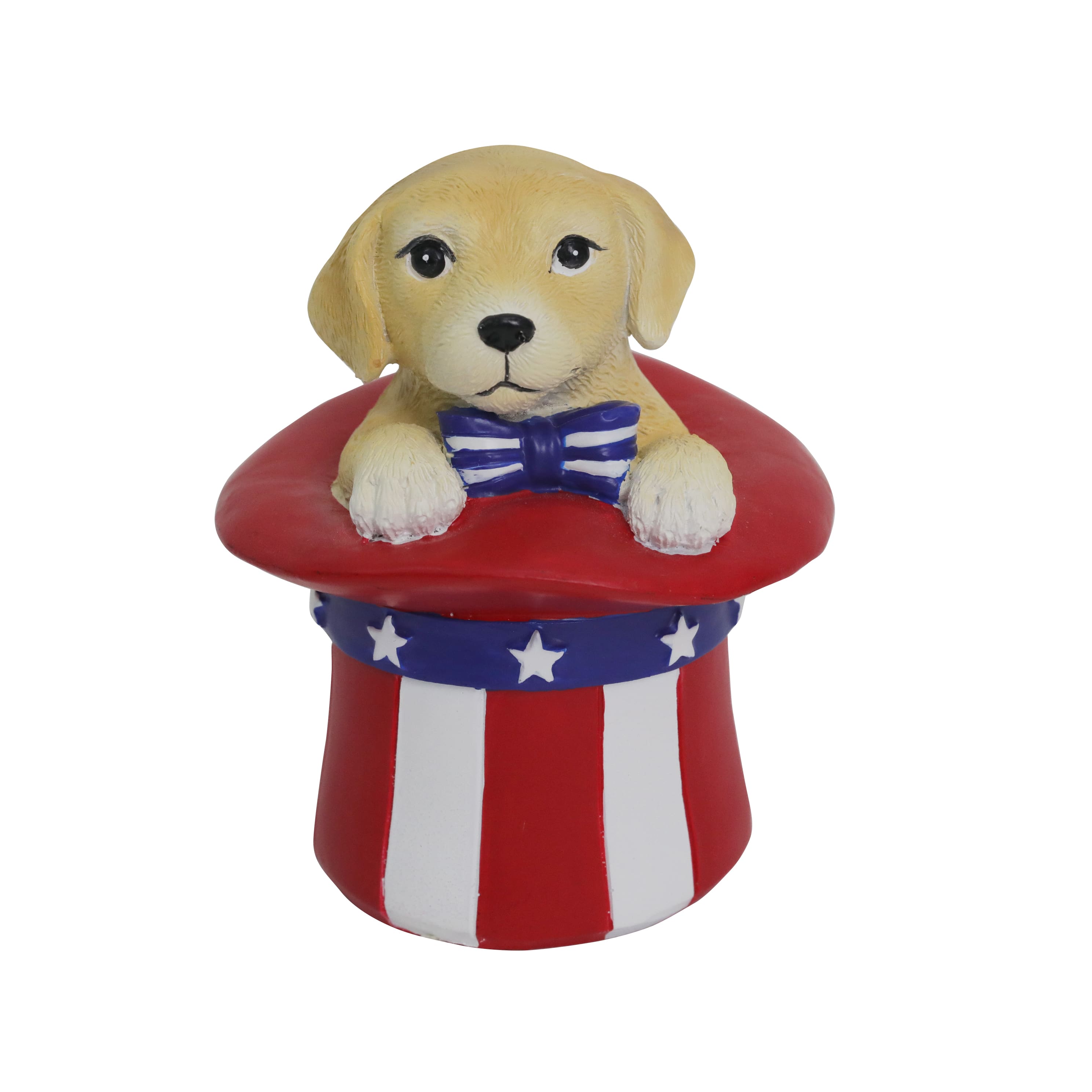 4.5&#x22; Patriotic Dog in Hat Tabletop D&#xE9;cor by Celebrate It&#x2122;
