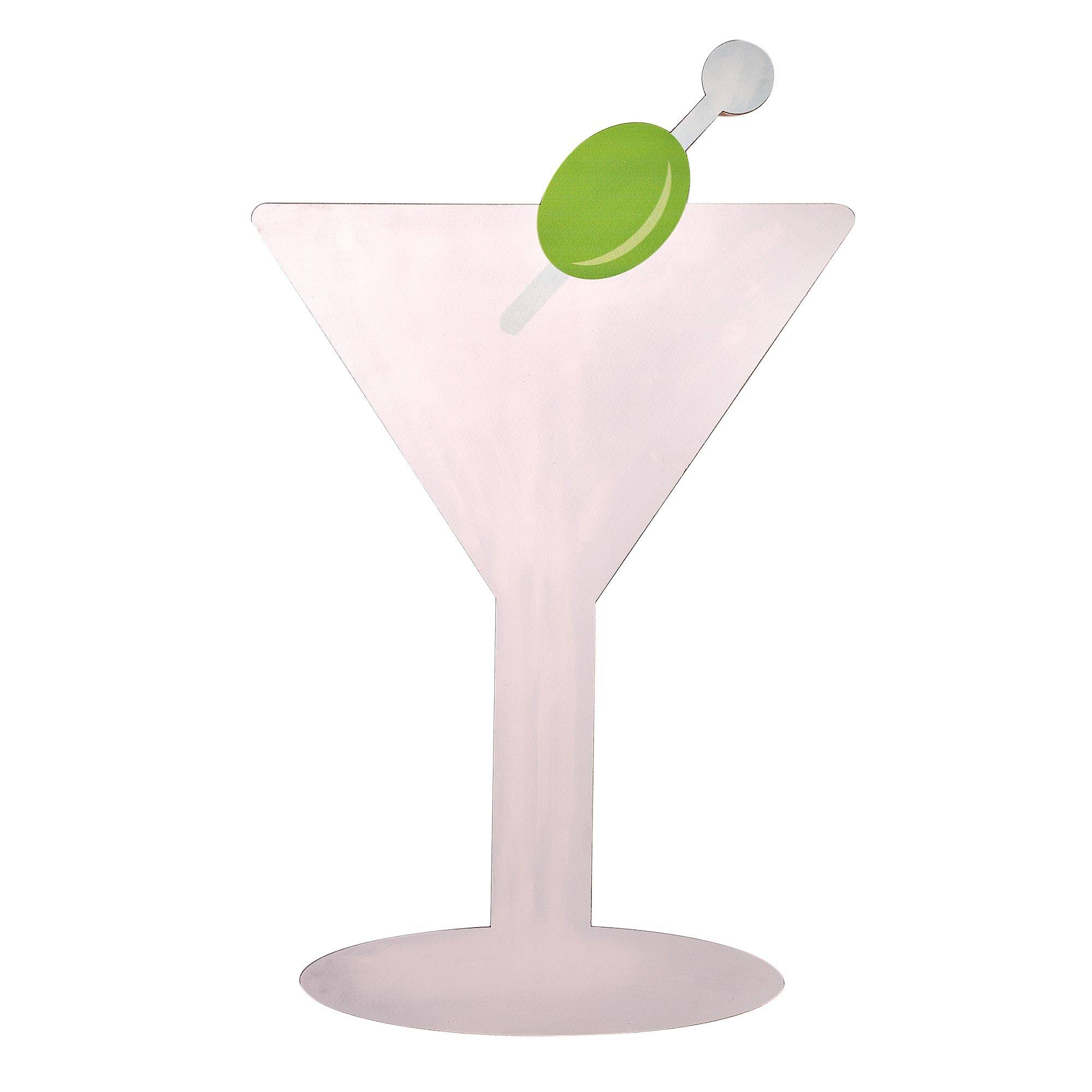 American Art Decor Tipsy Martini Wall Plaque - 15" x 24" x 8.75"