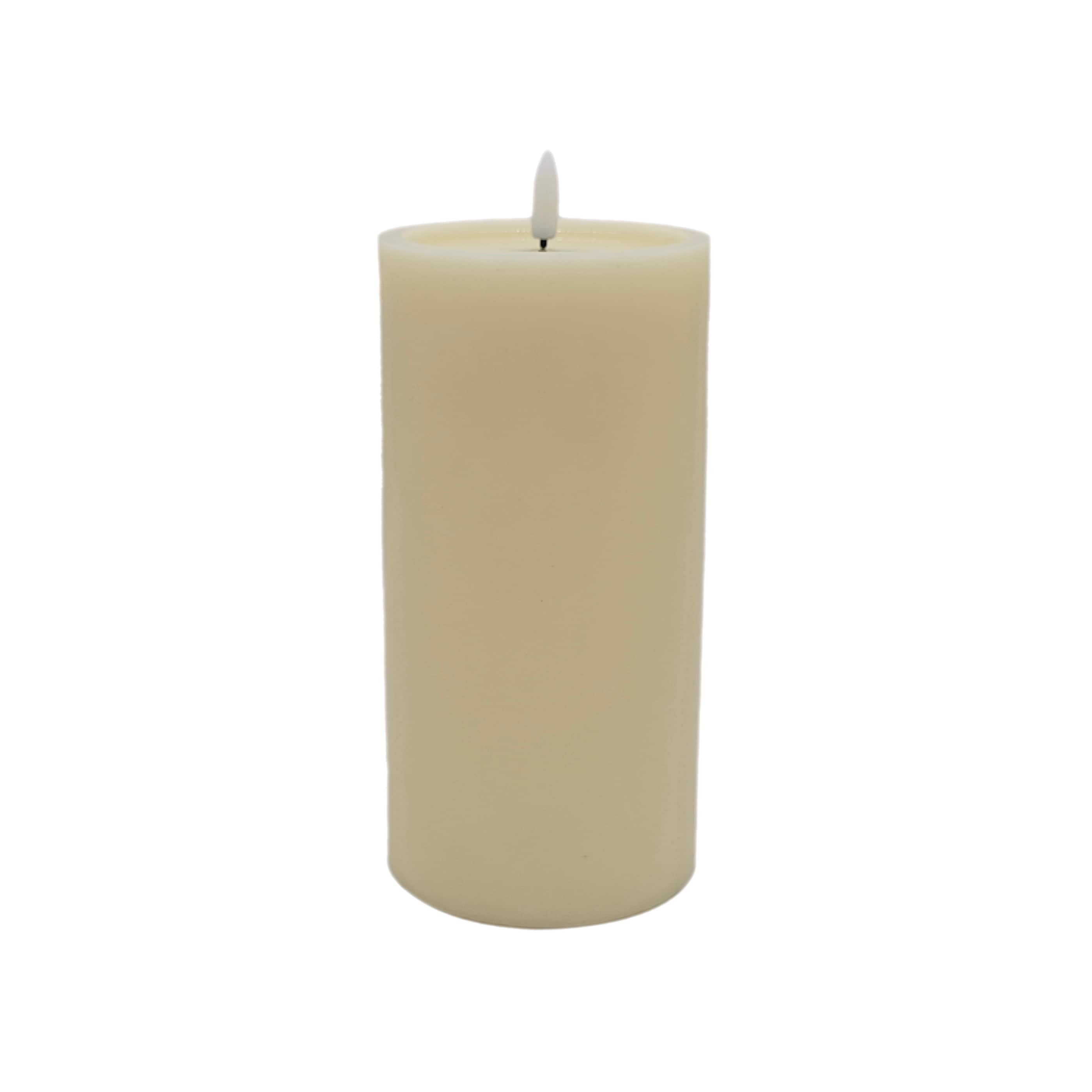 4&#x22; x 8&#x22; LED Wax Pillar Flickering Candle by Ashland&#xAE;