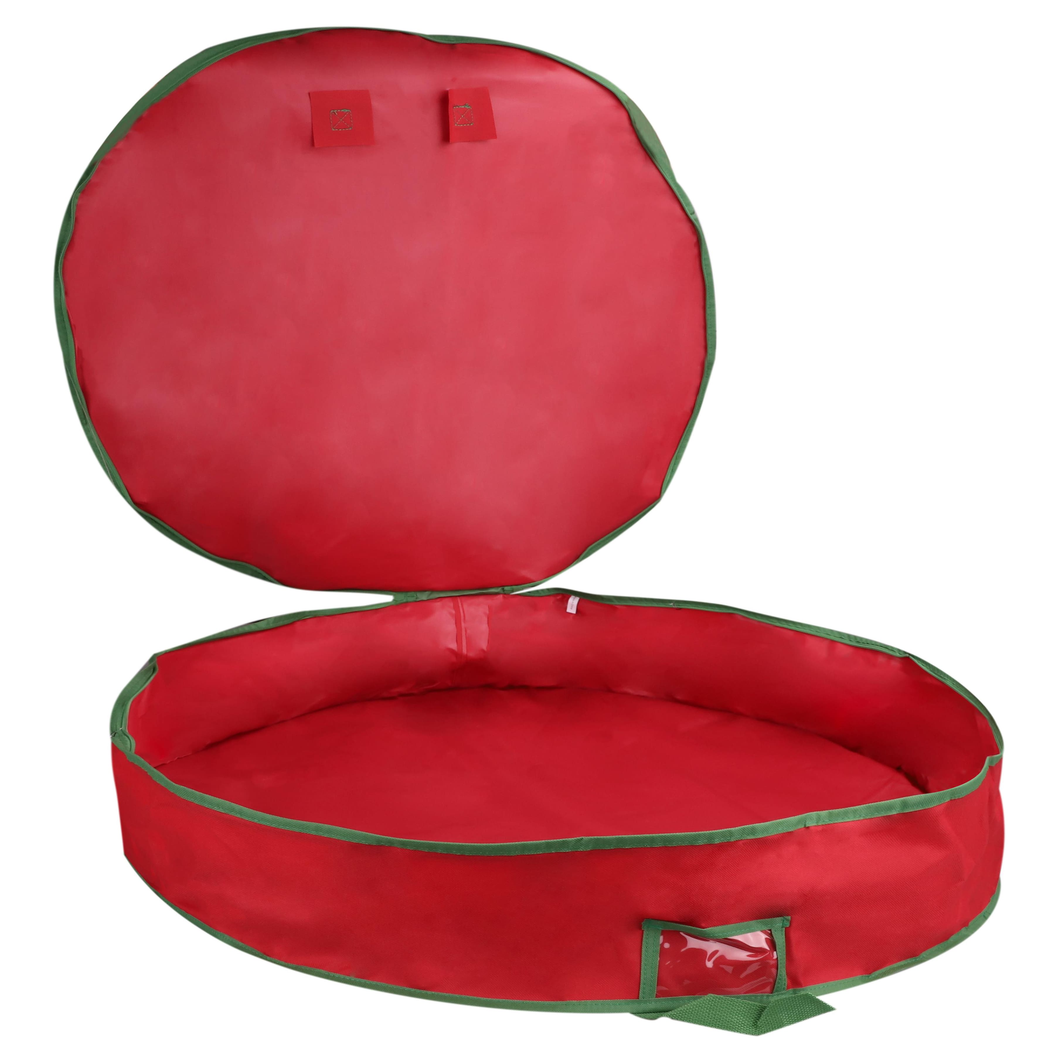 30&#x22; Red Wreath &#x26; Garland Storage Bag by Simply Tidy&#x2122;