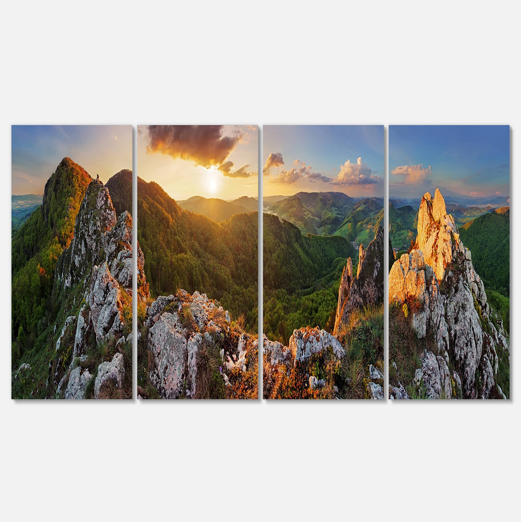 Designart - Panorama Mountains Slovakia - Landscape Canvas Art Print