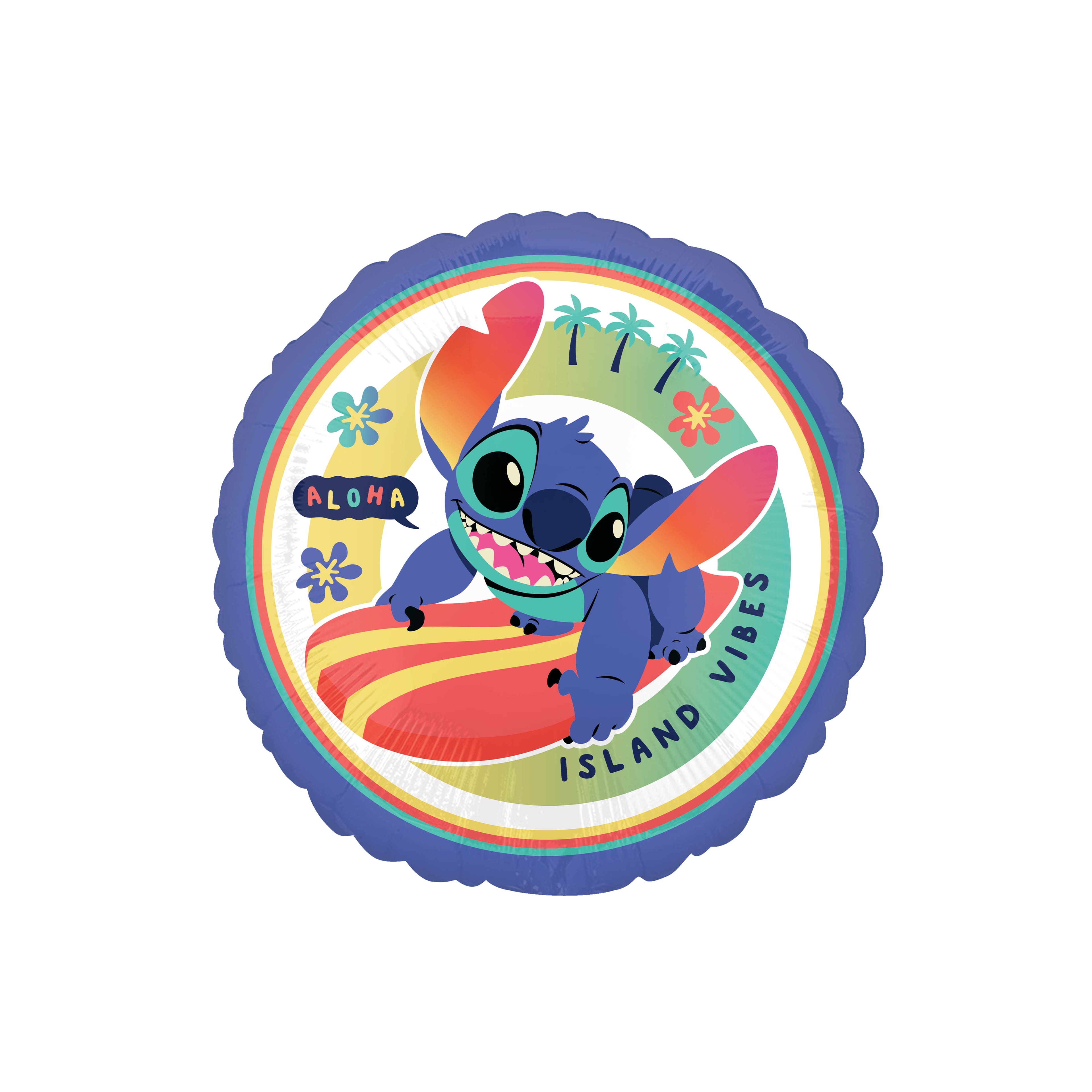 17&#x22; Stitch Island Vibes Foil Balloon