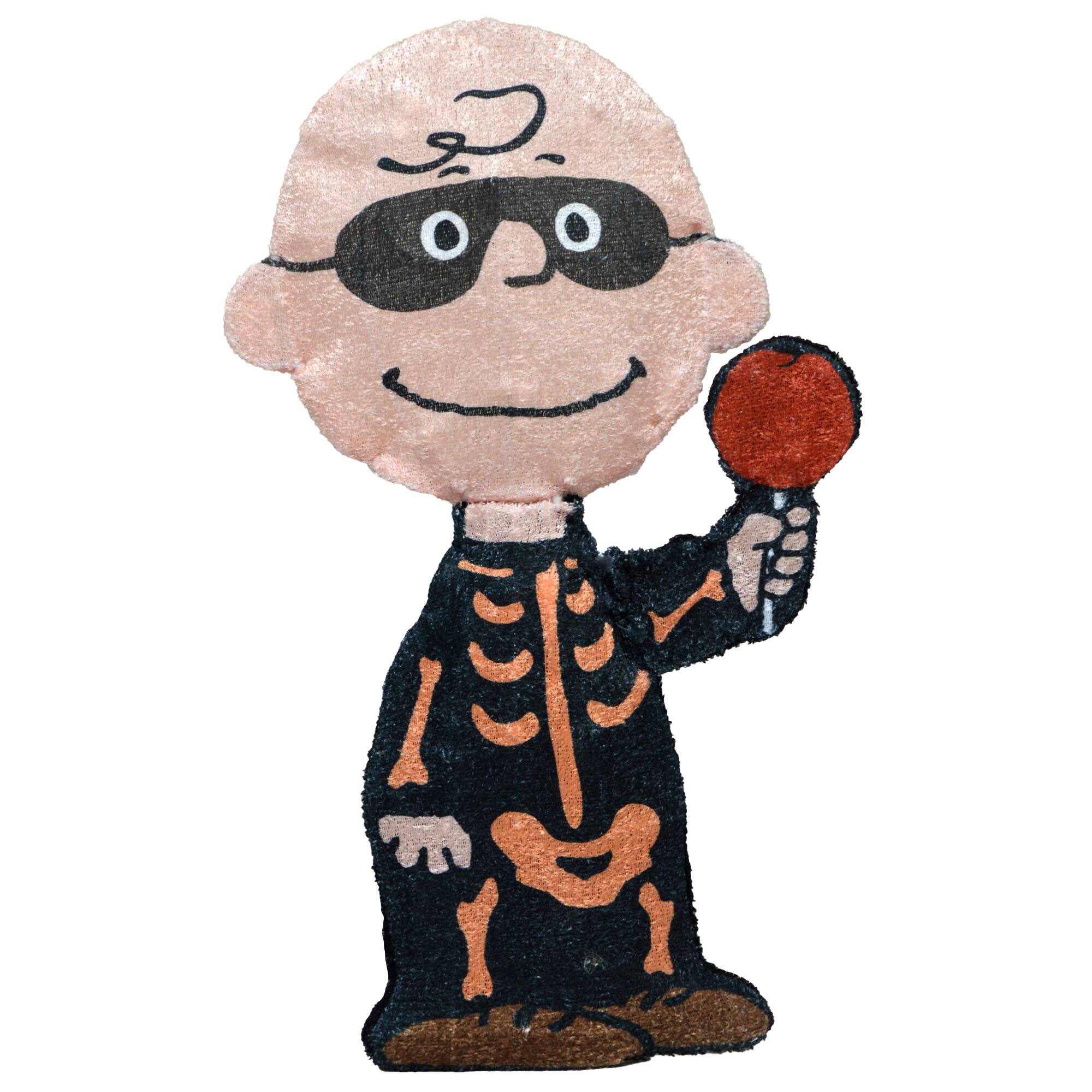 18&#x22; LED Peanuts Charlie Brown Bones Yard Art