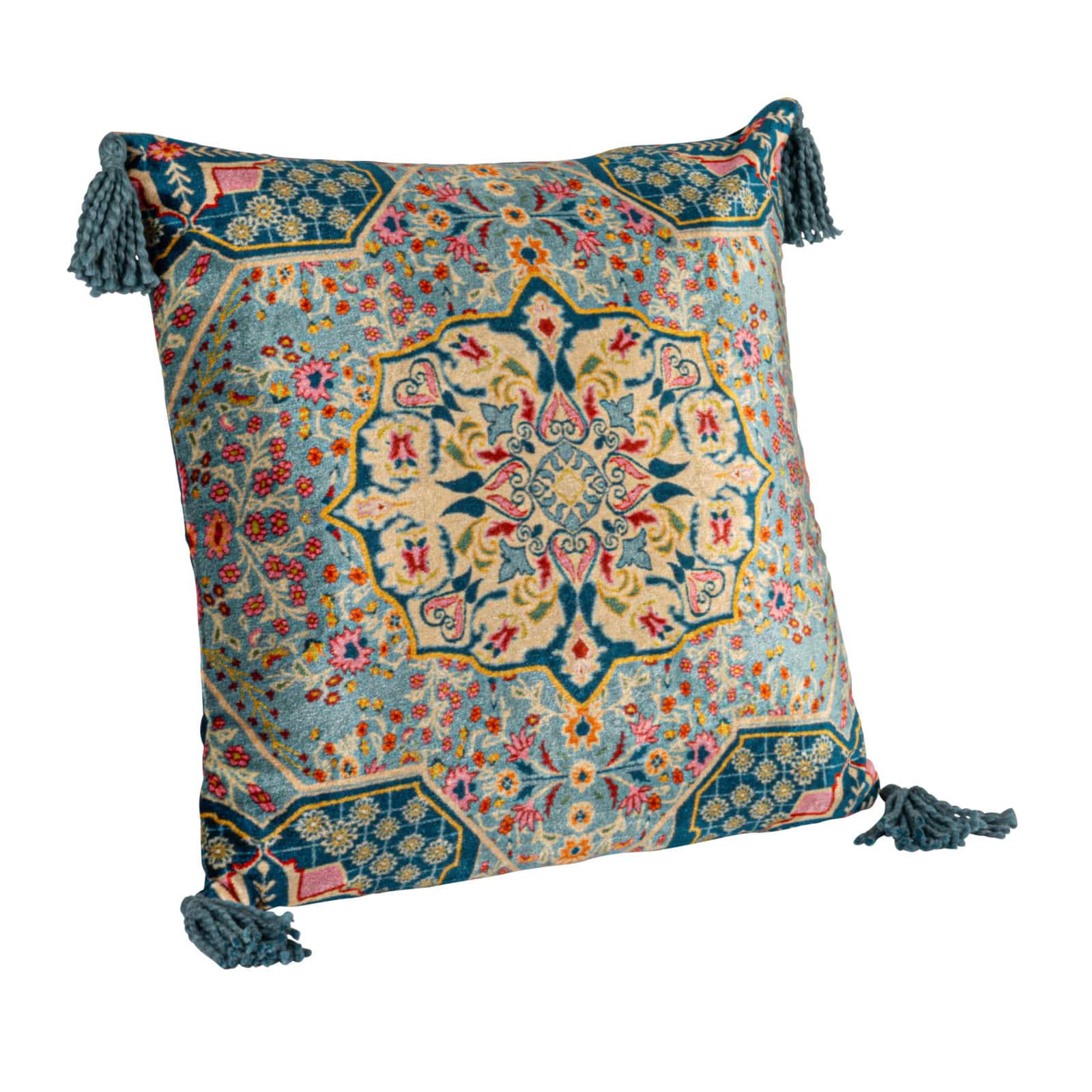 Hello Honey&#xAE; 20&#x22; x 20&#x22; Tasseled Elegance Velvet Pillow
