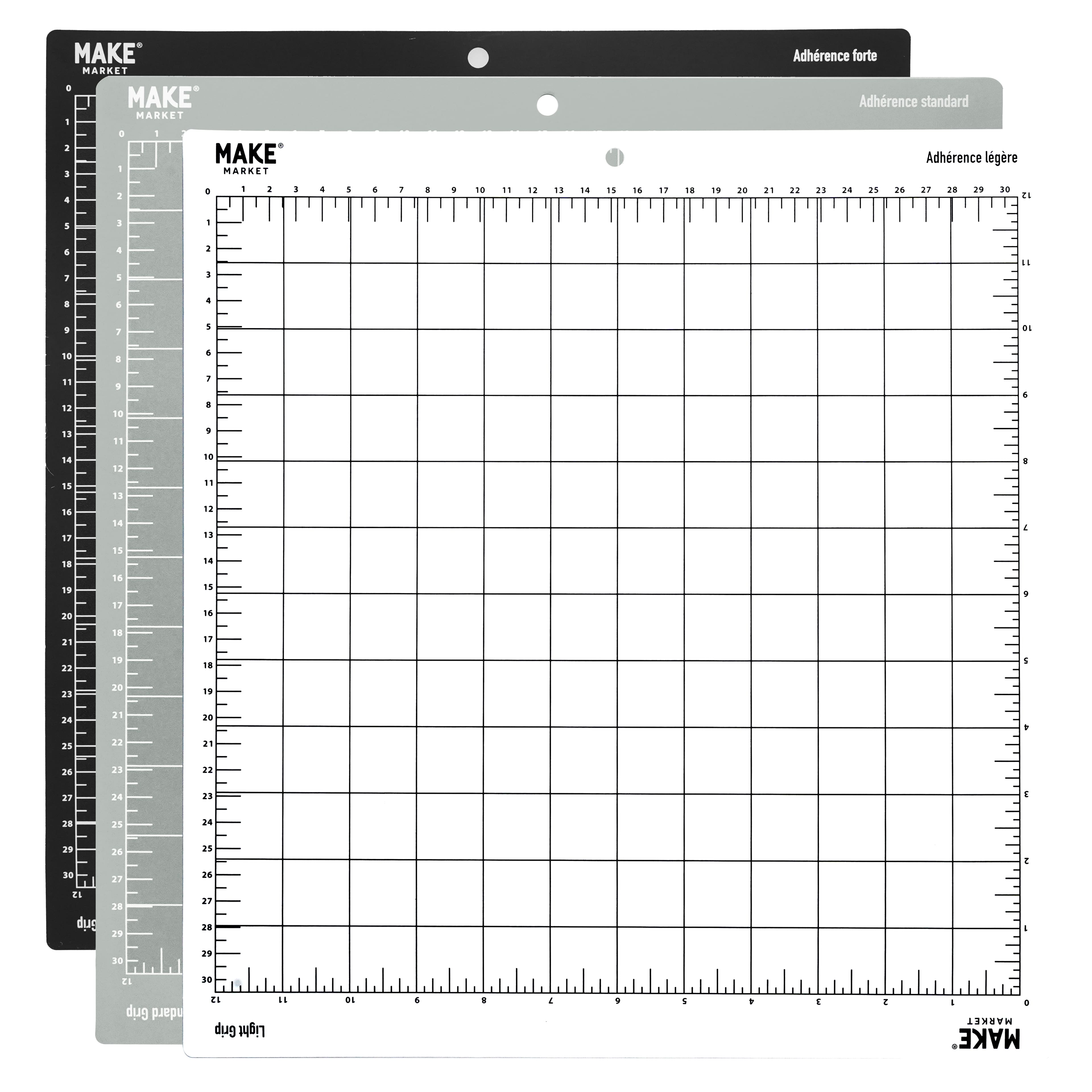 12" x 12" Adhesive Cutting Mat Set by Make Market®