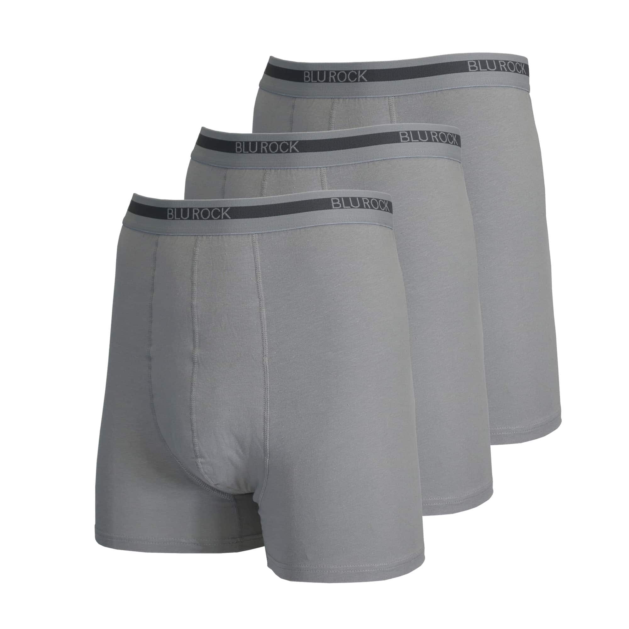 Galaxy by Harvic Men&#x27;s Stretch Cotton Boxer Briefs 3 Pack