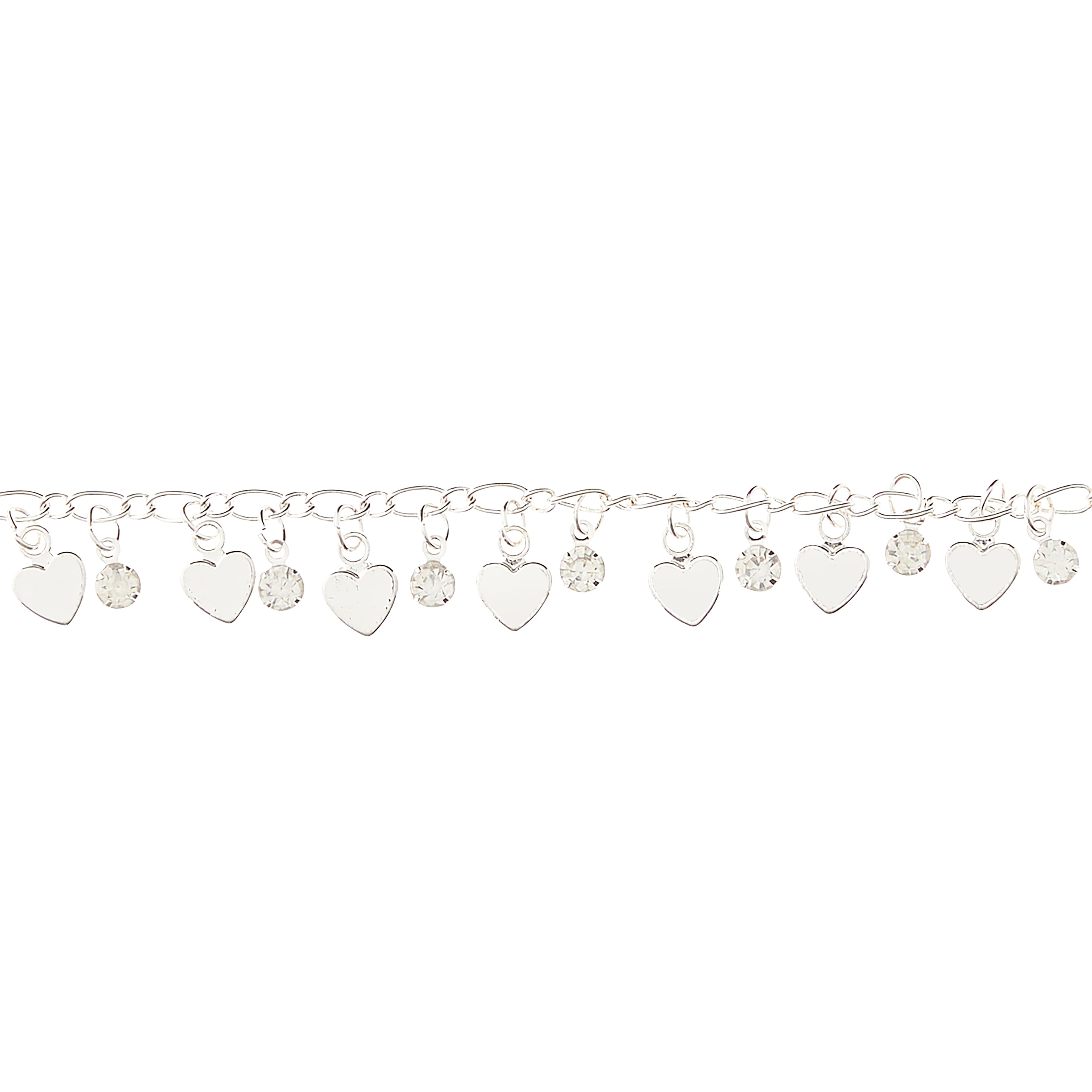 12 Pack:  Silver Small Heart Metal Chain by Bead Landing&#x2122;