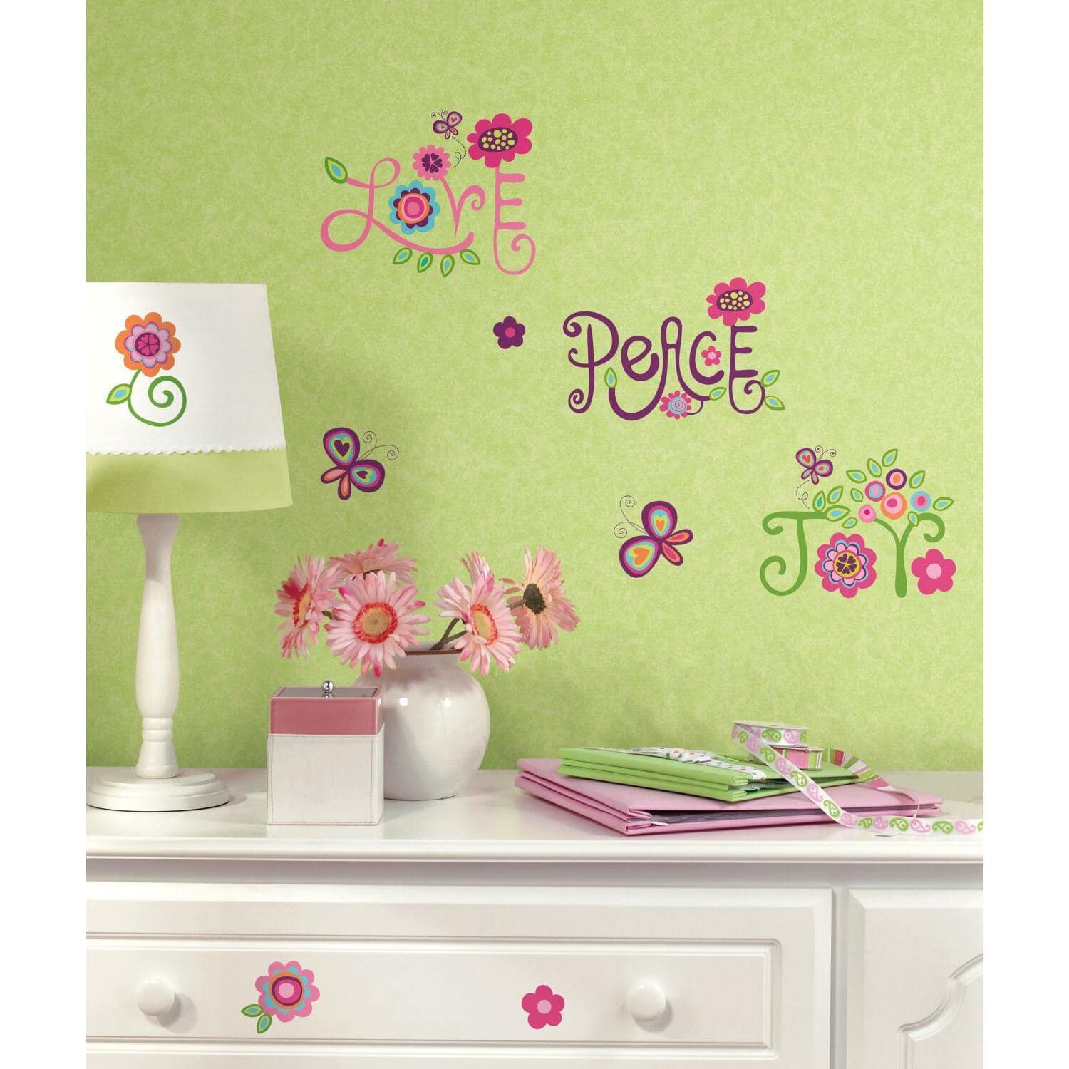Roommates Love Joy Peace Peel And Stick Wall Decals Michaels 