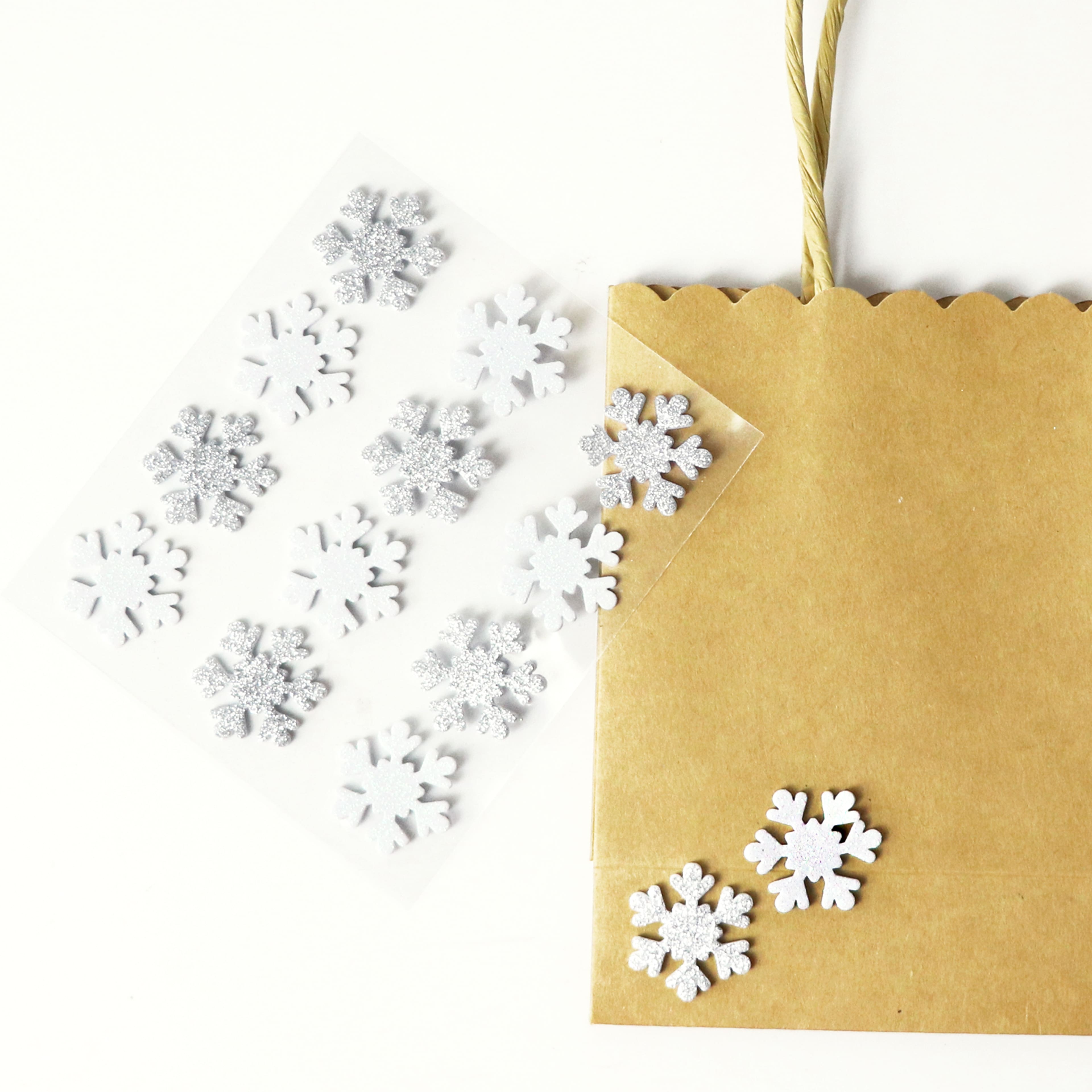 Glitter Snowflake Stickers by Recollections&#x2122;
