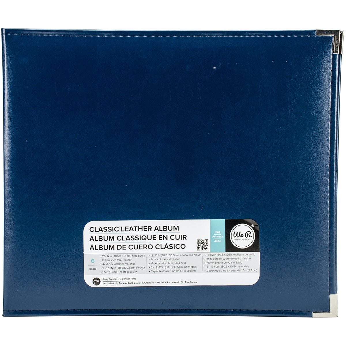 We R Memory Keepers&#xAE; Classic Leather&#x2122; D-Ring Album, 12&#x22; x 12&#x22;