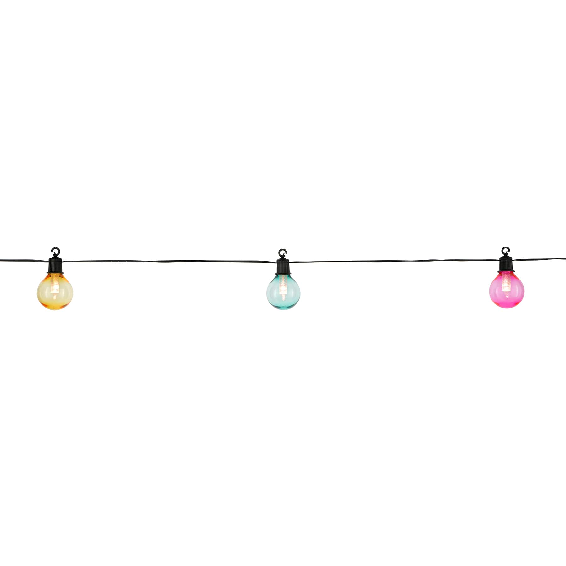 12ct. Warm White LED Shatterproof Multicolor Globe Bulb String Lights by Ashland®