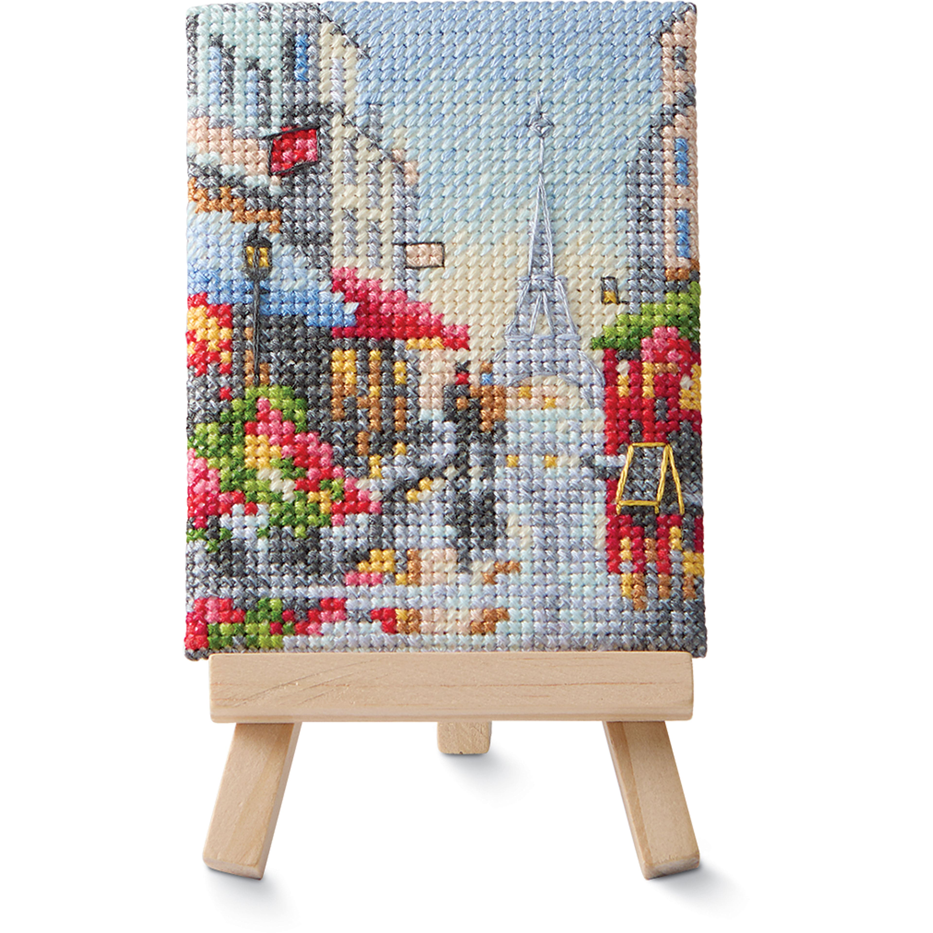 3&#x22; x 4&#x22; Paris Counted Cross Stitch Kit by Loops &#x26; Threads&#xAE;