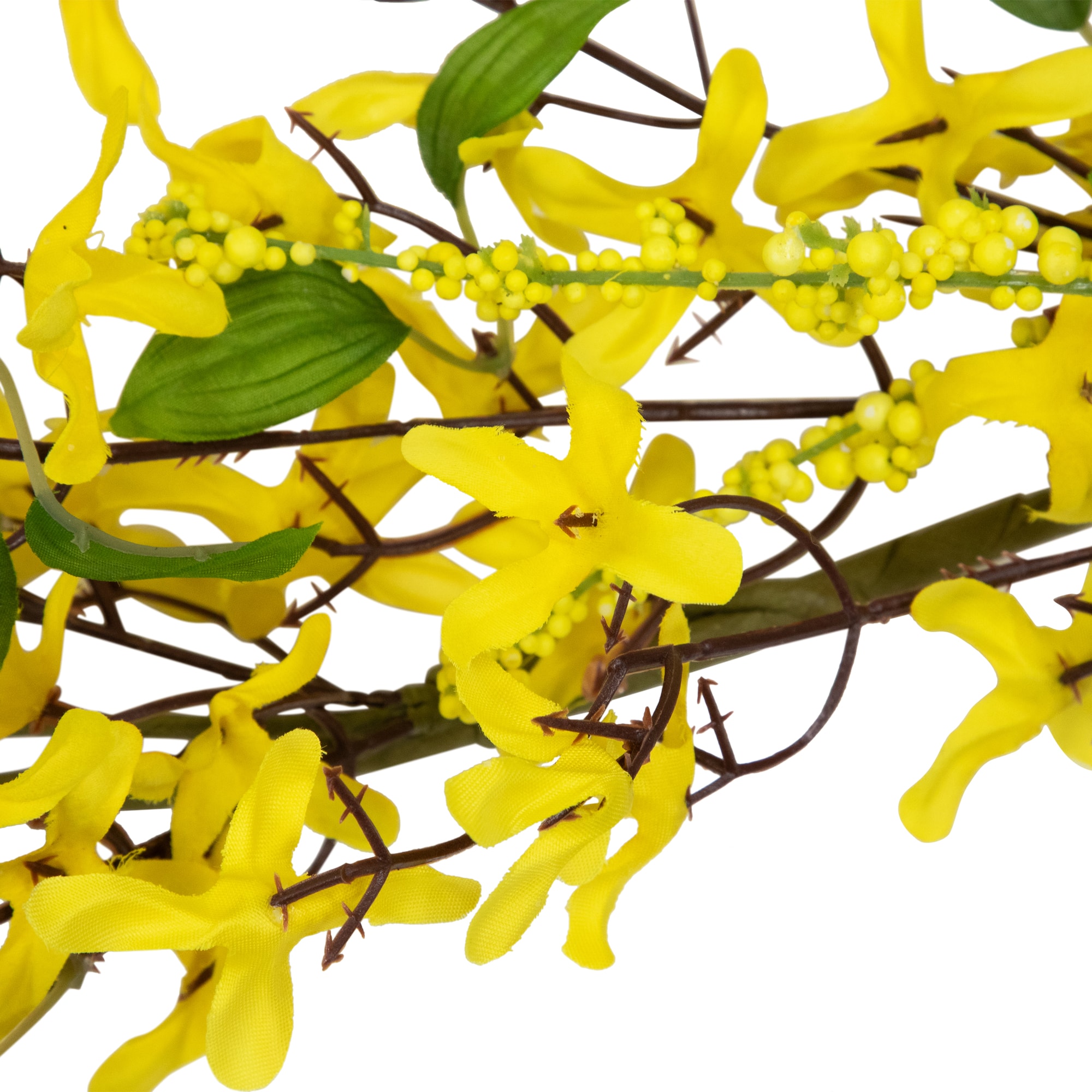 5ft. Yellow Forsythia &#x26; Berry Floral Spring Garland