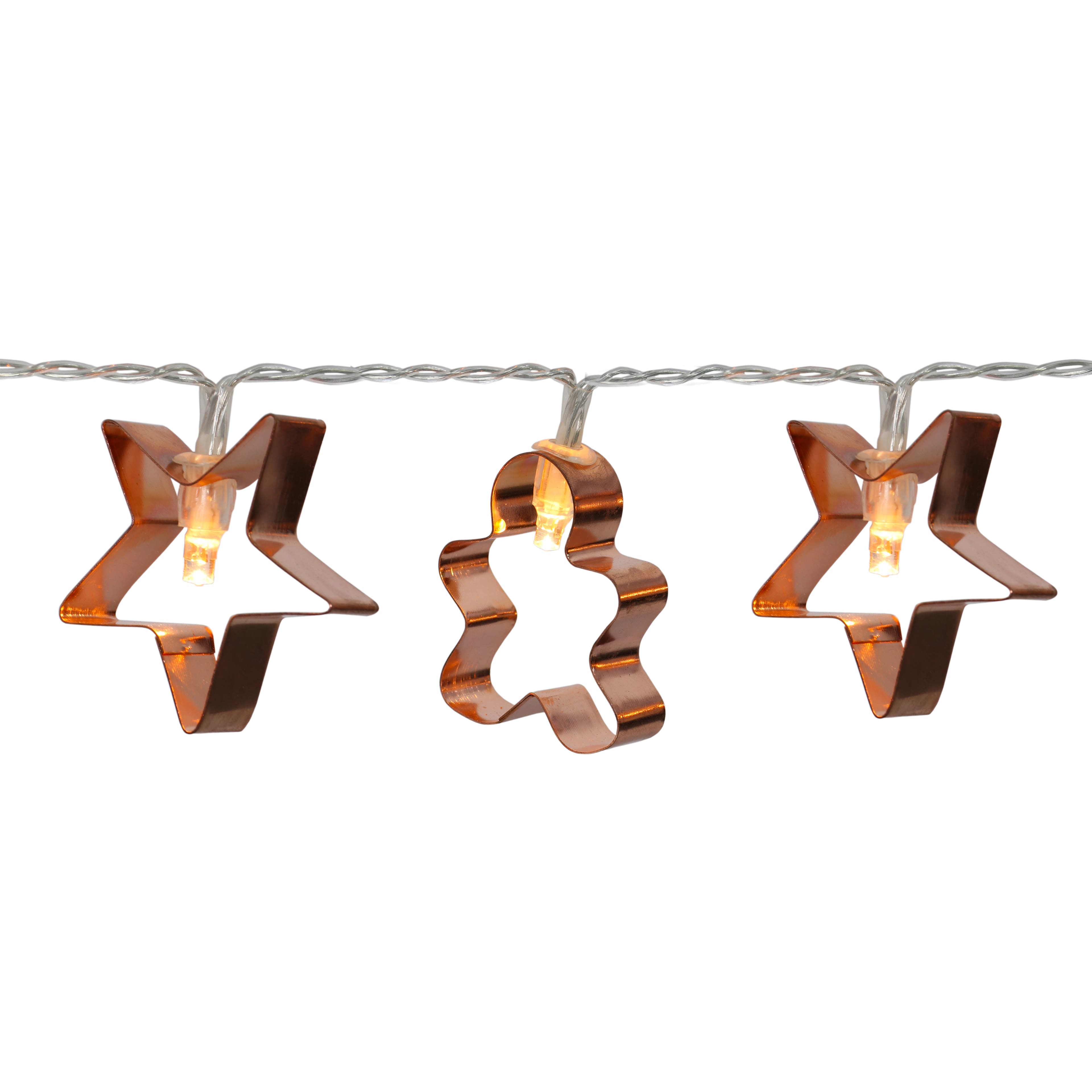 10ct. Warm White LED Cookie Cutters Icon String Lights by Ashland&#xAE;