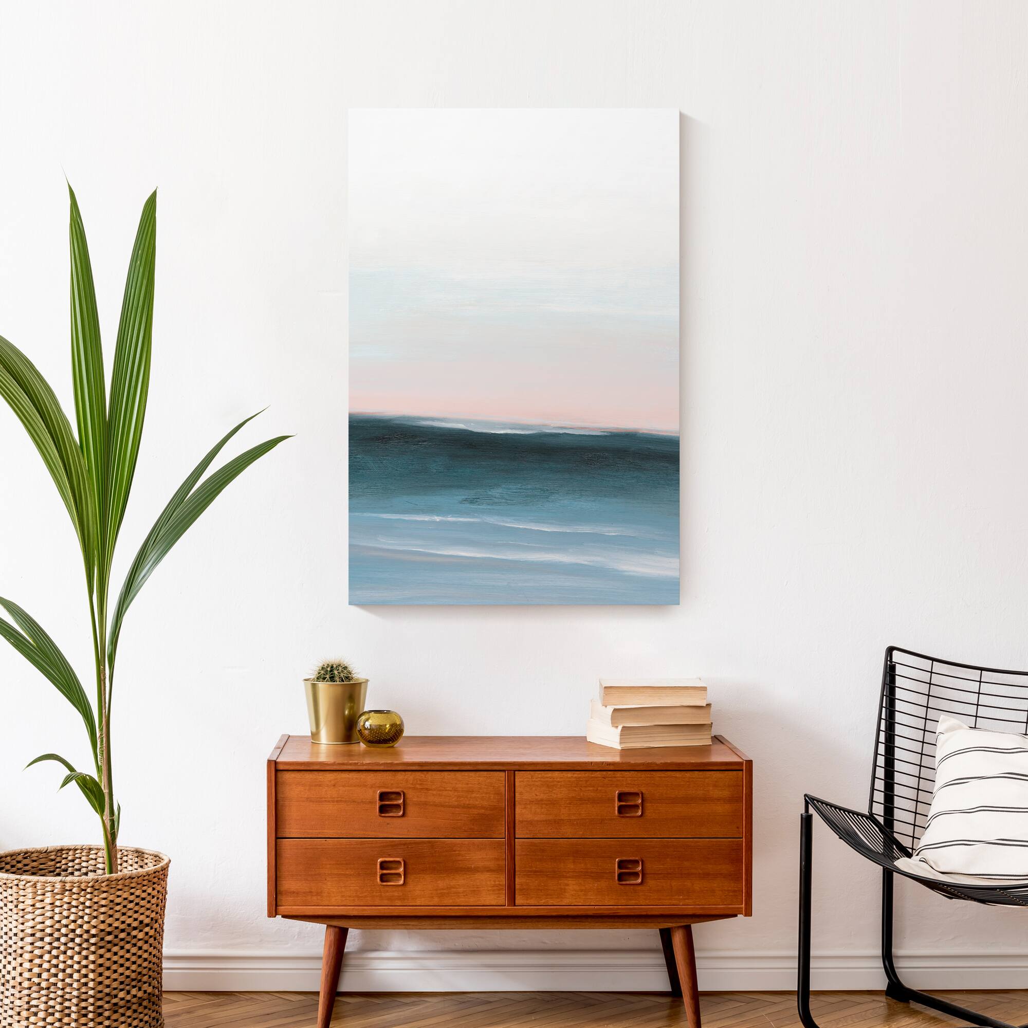 Mod Sea Sunset Canvas Wall Art