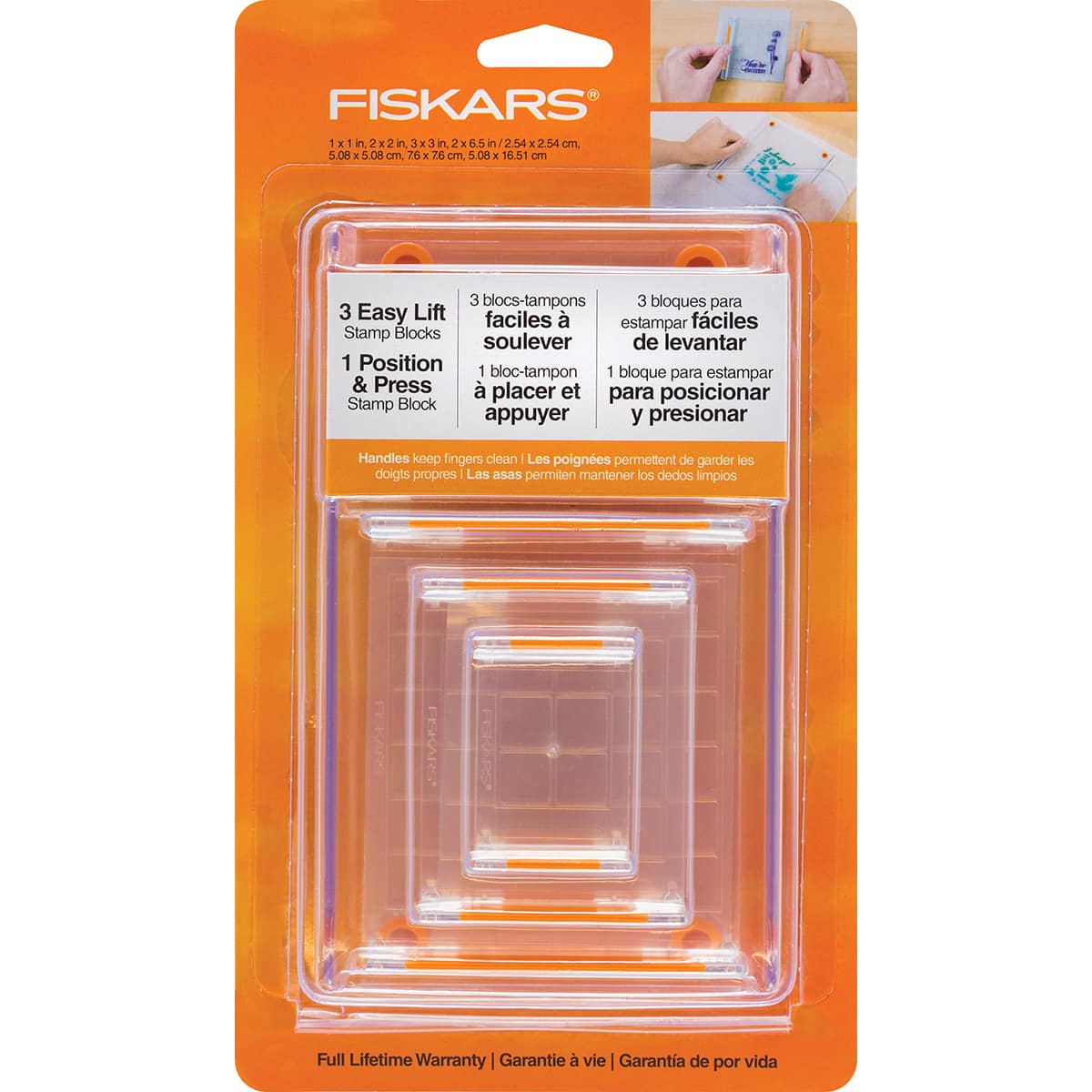 Fiskars Stamp Block Set 6X.65X9.25 4pcs