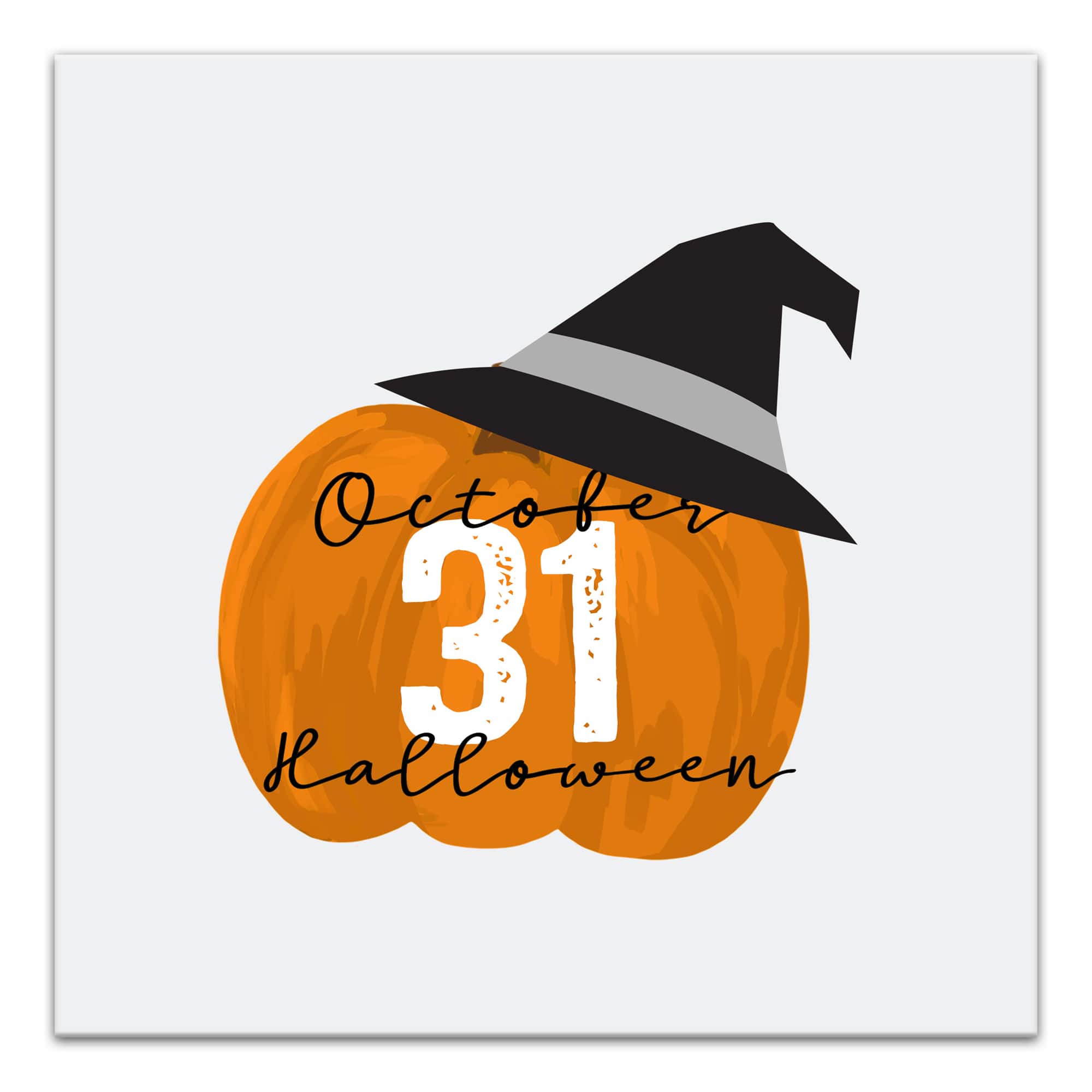 October 31 Halloween Canvas Wall Art