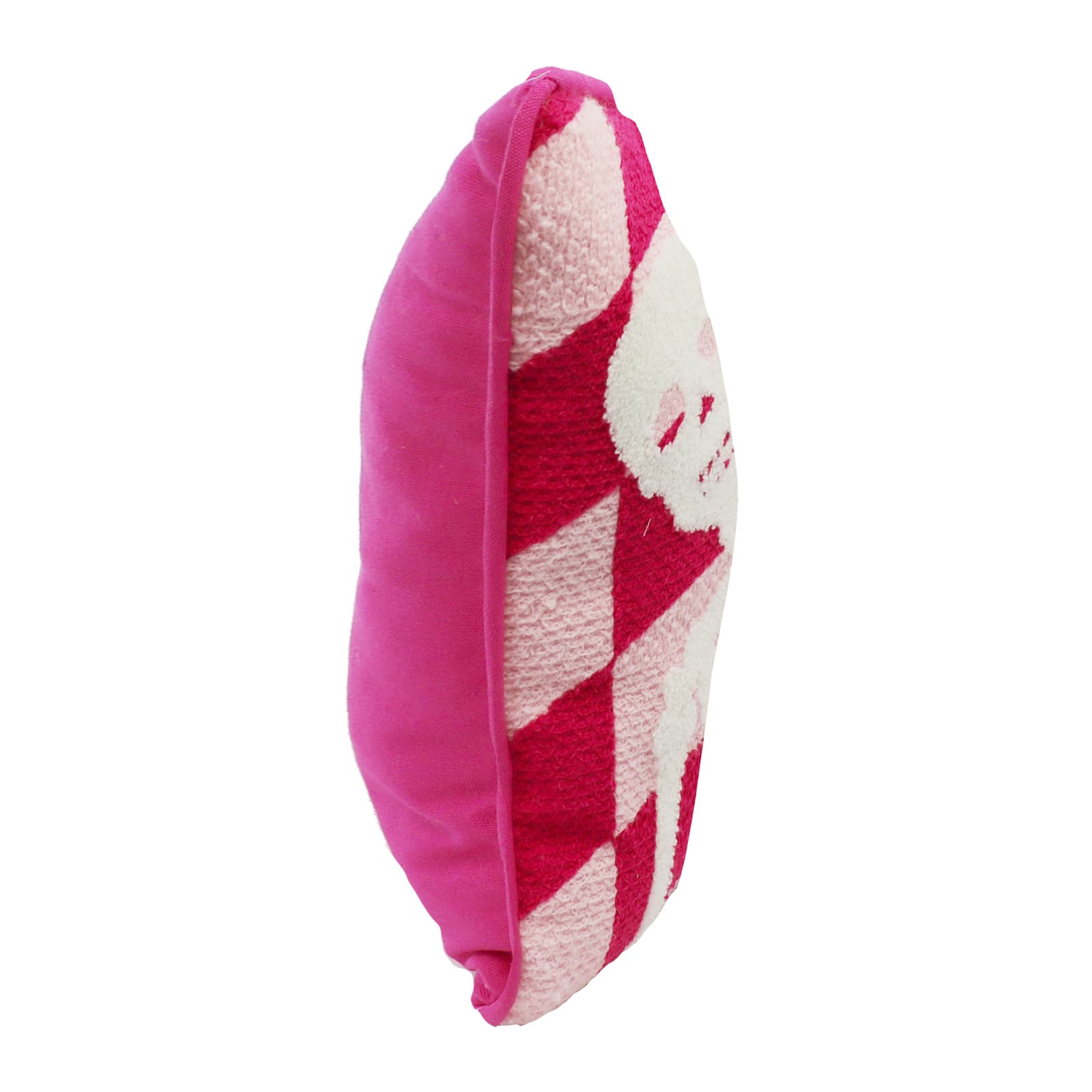 20&#x22; Pink Checkered Skeleton Pillow by Ashland&#xAE;