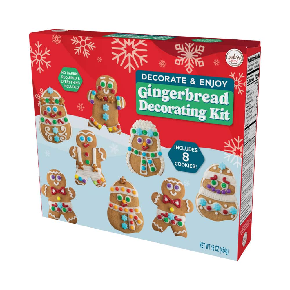 Cookies United Decorate &#x26; Enjoy Gingerbread Decorating Kit