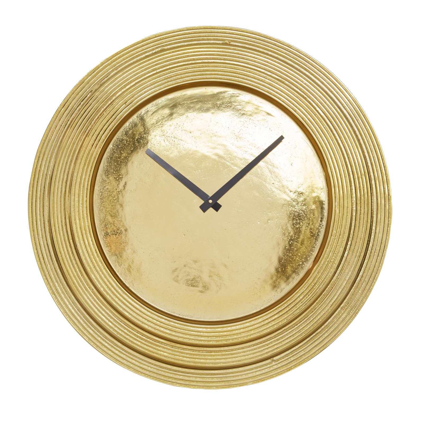 24&#x22; Gold Aluminum Coastal Wall Clock