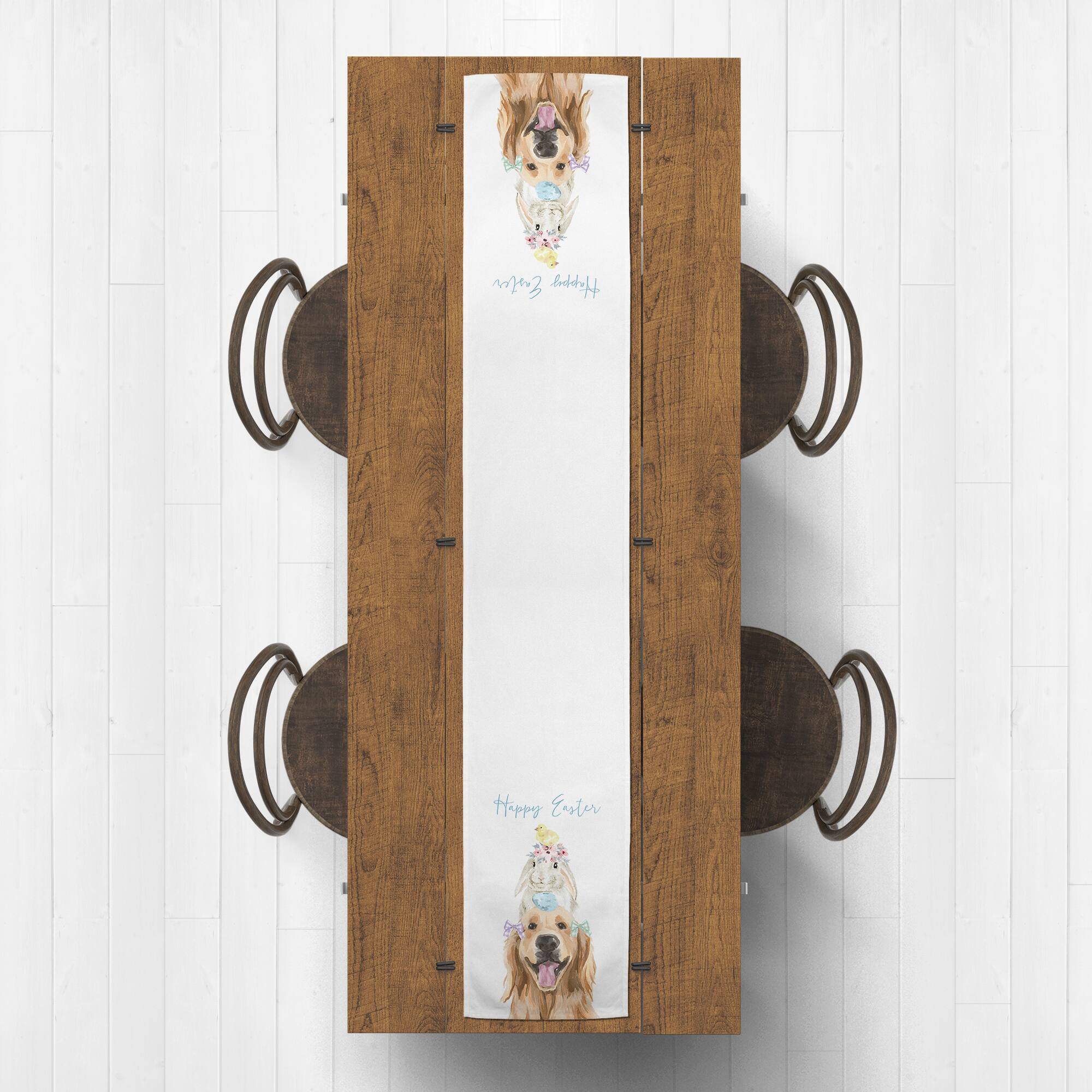 Easter Friends Stack 16&#x22; x 90&#x22; Cotton Twill Runner