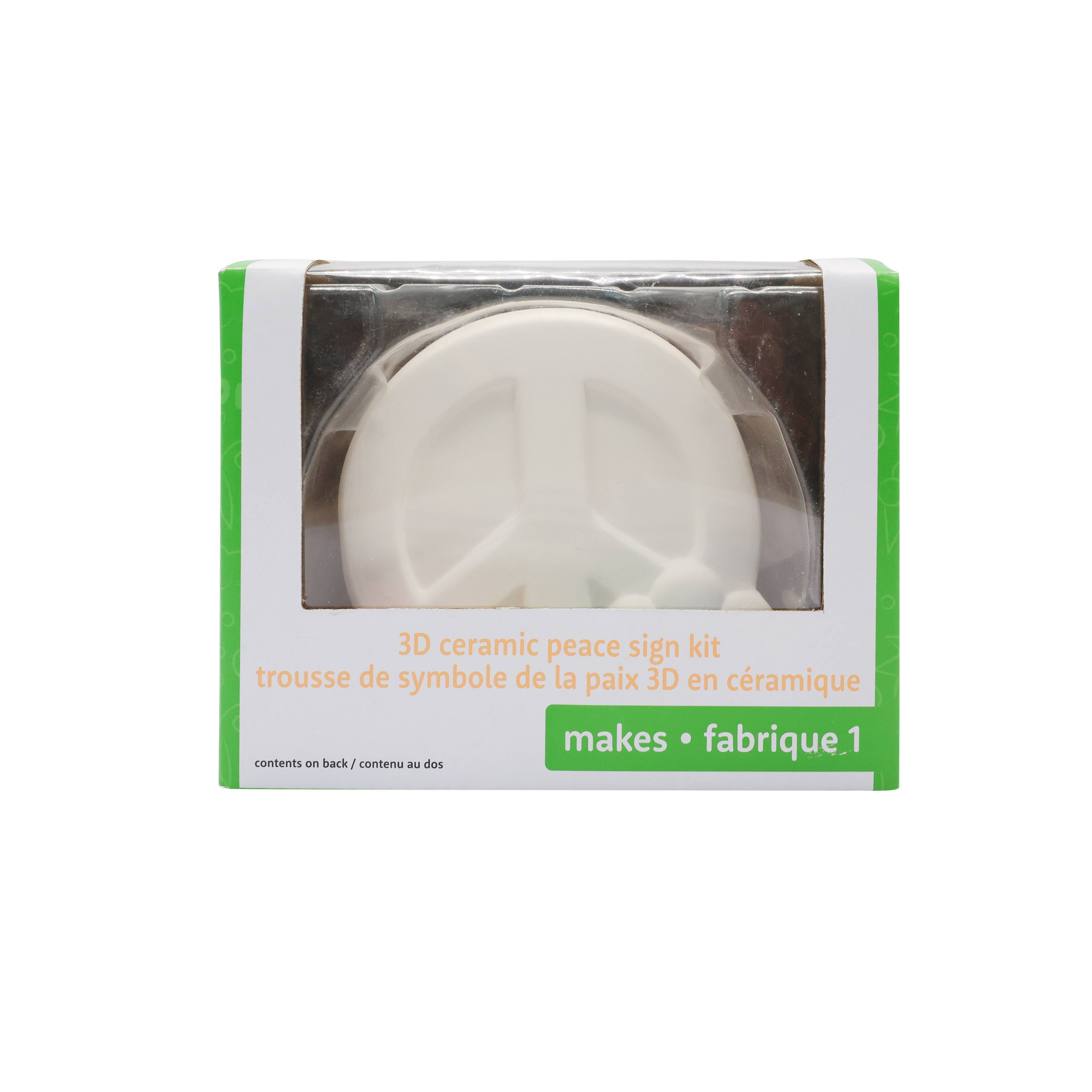 Create Your Own 3D Ceramic Peace Sign Kit by Creatology&#x2122;