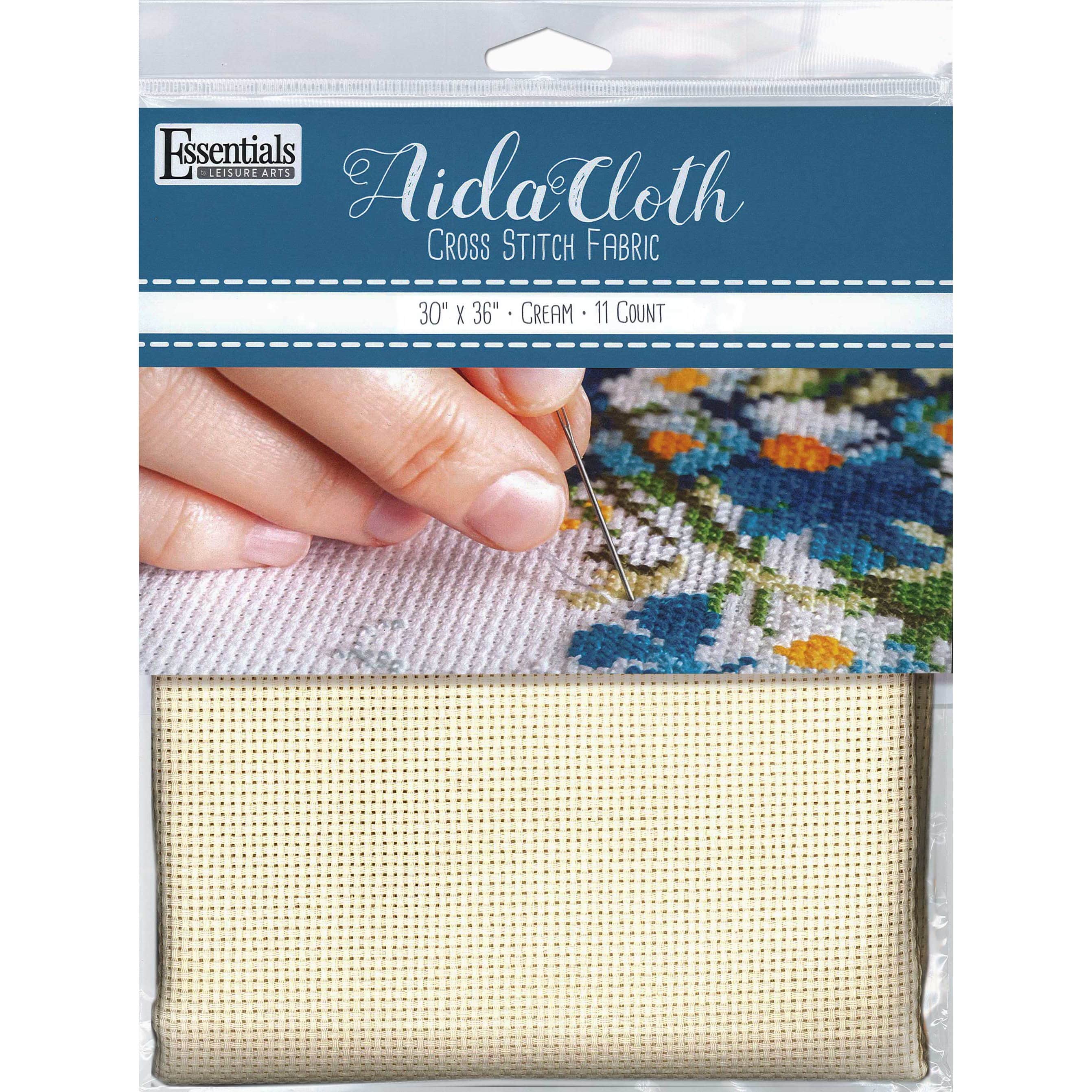 Essentials by Leisure Arts Cream 11ct. Aida Cloth, 30" x 36"