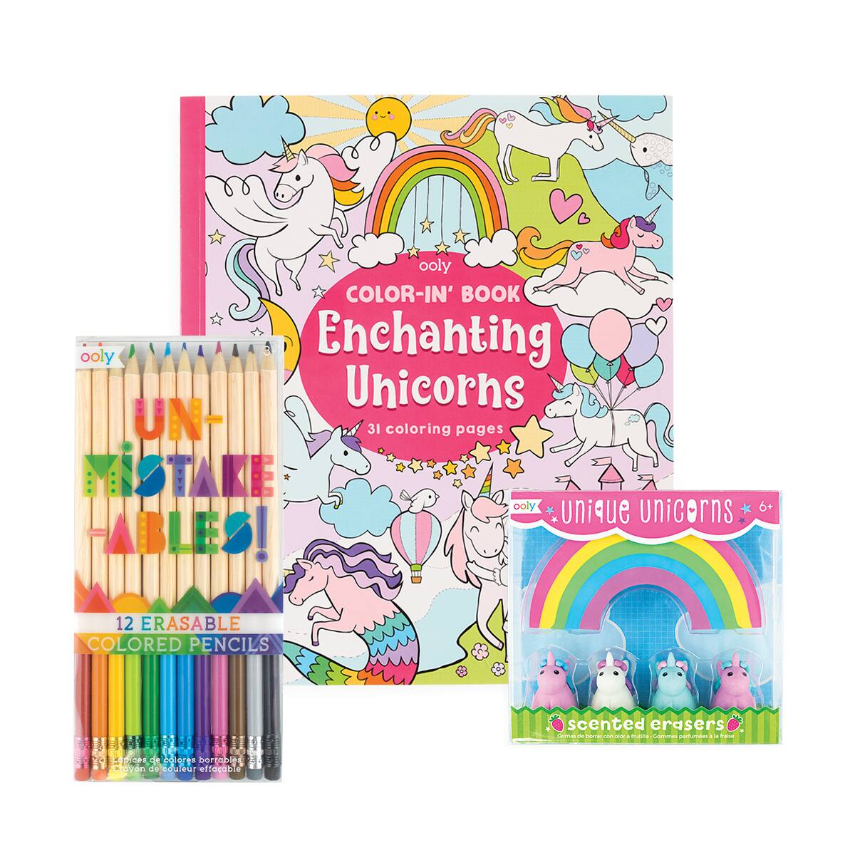 OOLY Unique Unicorn Erasable Coloring Pack