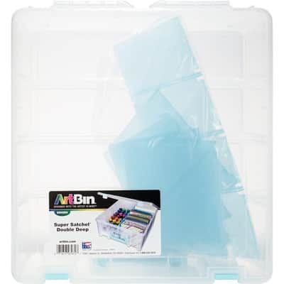 ArtBin Super Satchel Double Deep With Removable Dividers, Aqua Mist Art - View #3