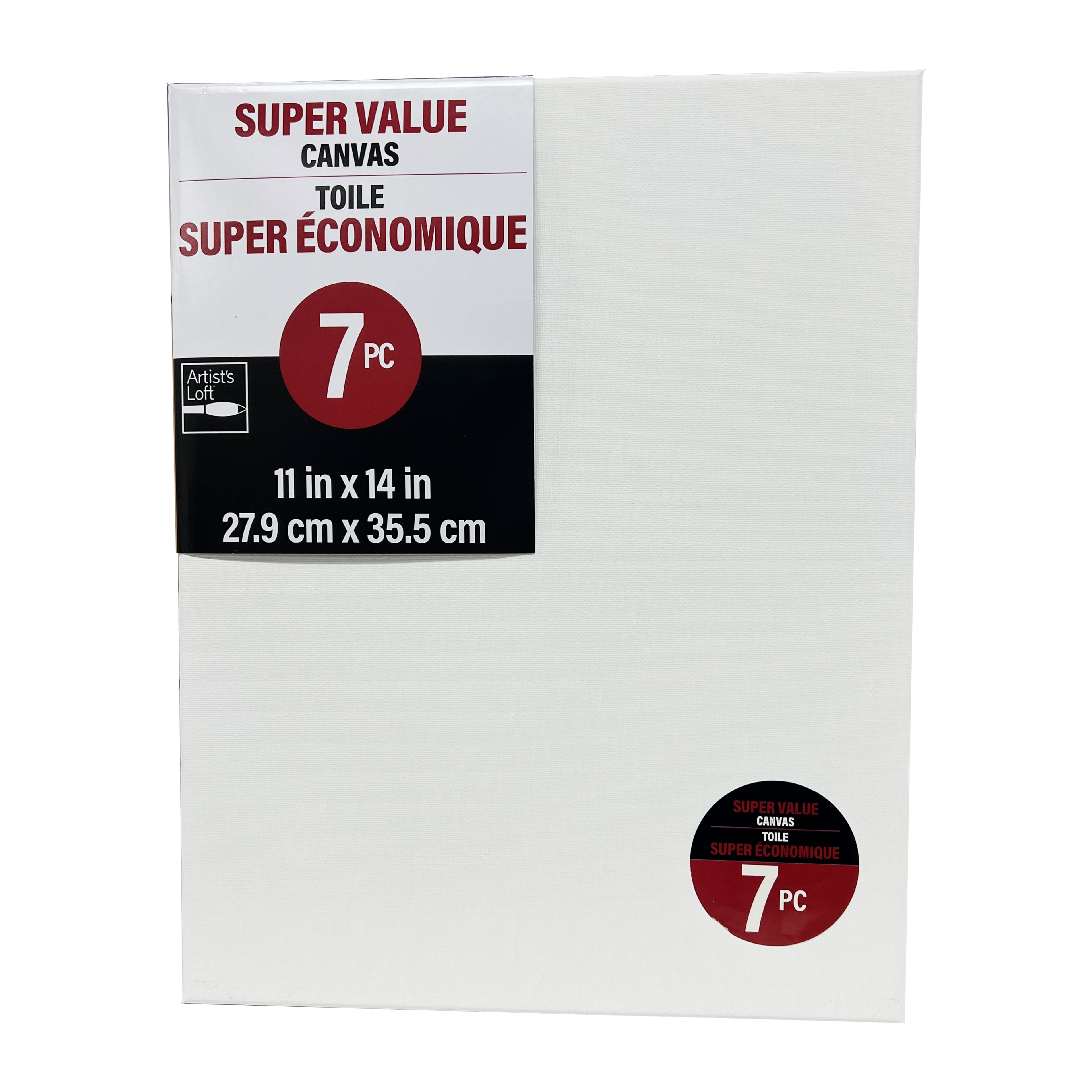 4 Packs: 7 ct. (28 total) 11&#x22; x 14&#x22;&#xA0;Super Value Canvas&#xA0;by Artist&#x27;s Loft&#xAE; Necessities&#x2122;