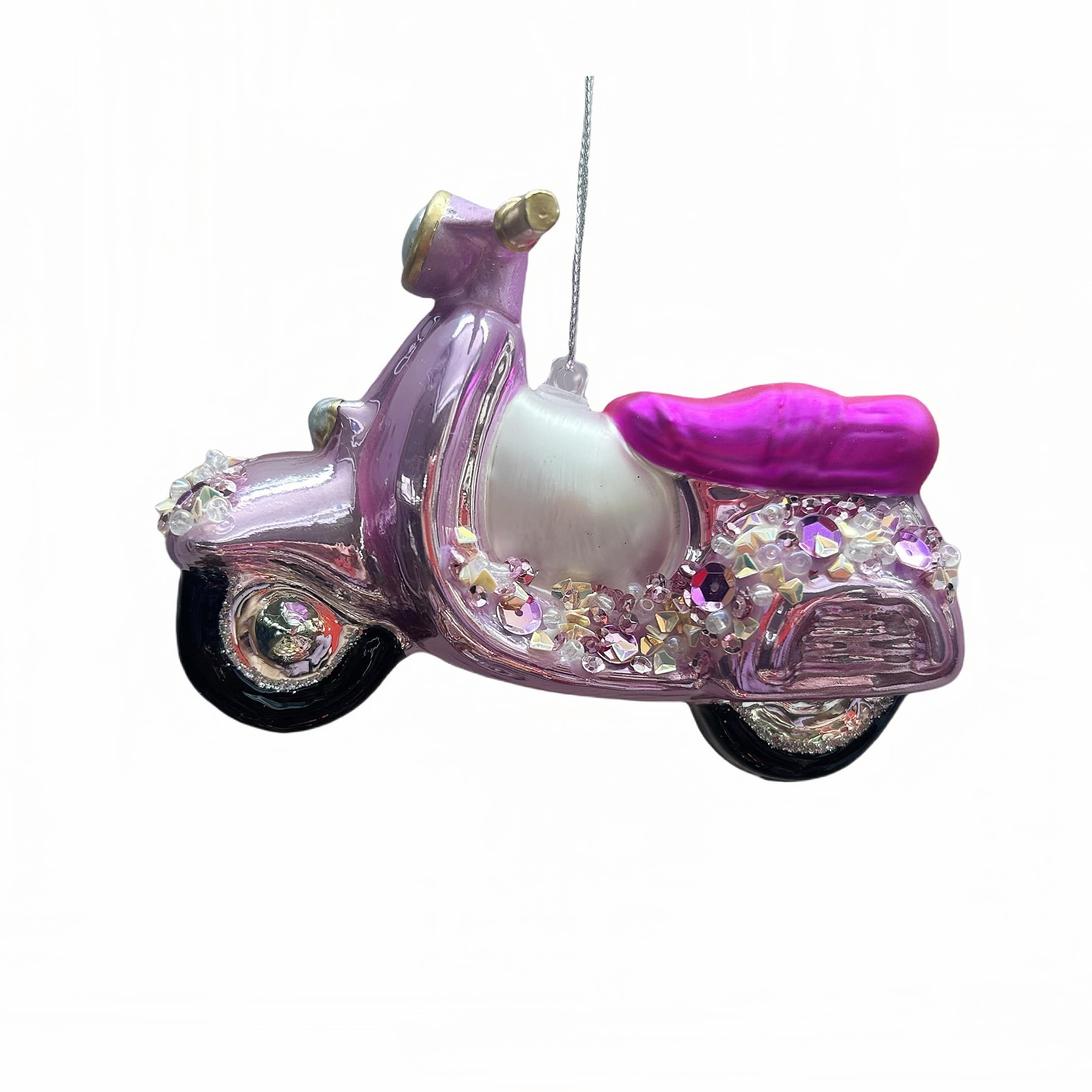 Assorted 4.5&#x22; Glass Motorbike Ornament, 1pc. by Ashland&#xAE;