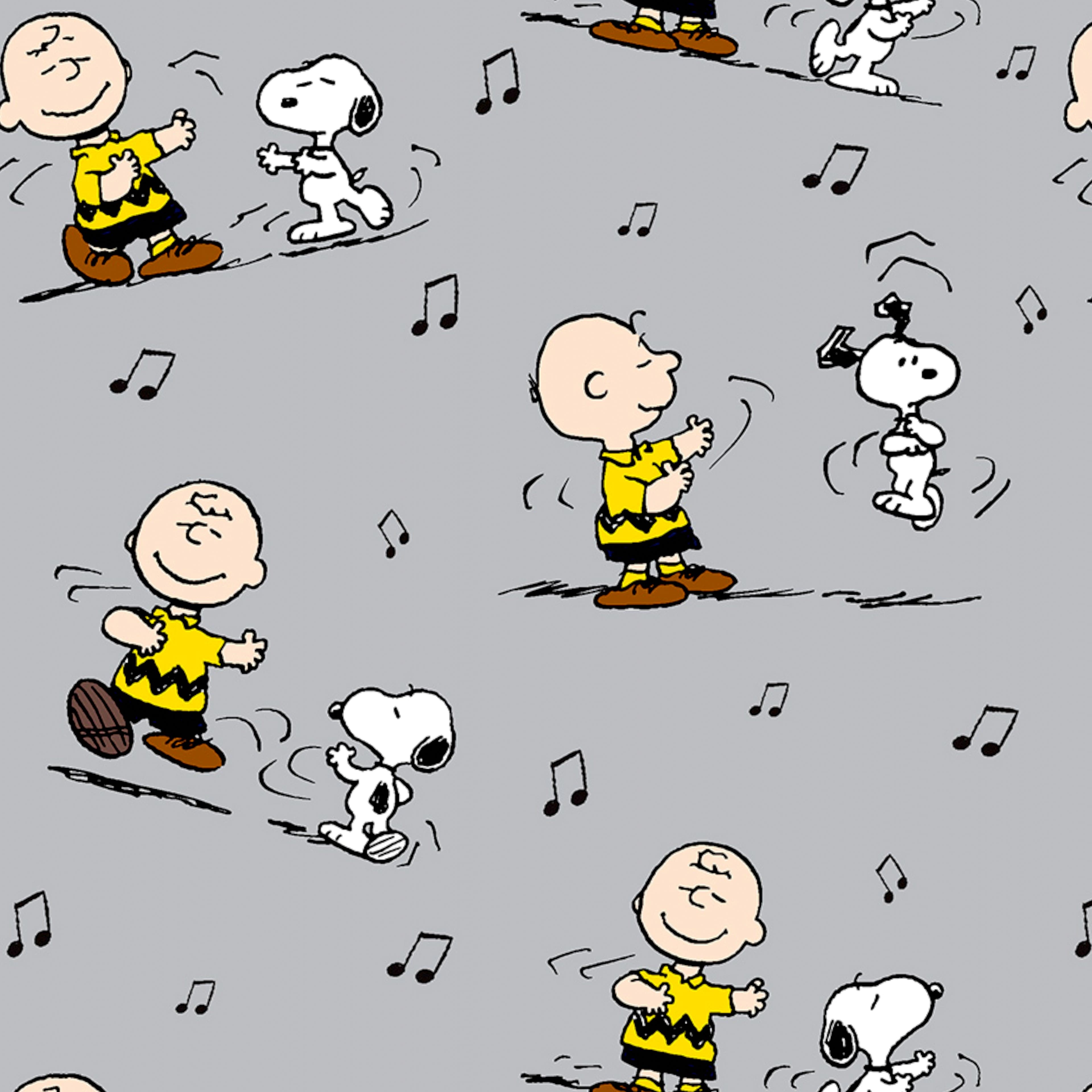 Peanuts&#xAE; Charlie Brown &#x26; Snoopy Dance Cotton Fabric