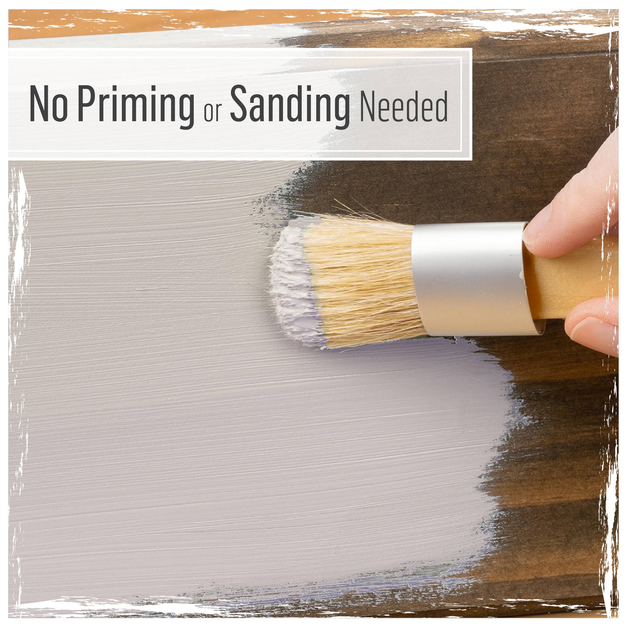 FolkArt&#xAE; Home Decor&#x2122; White &#x26; Tan Chalk Paint with Brushes Kit