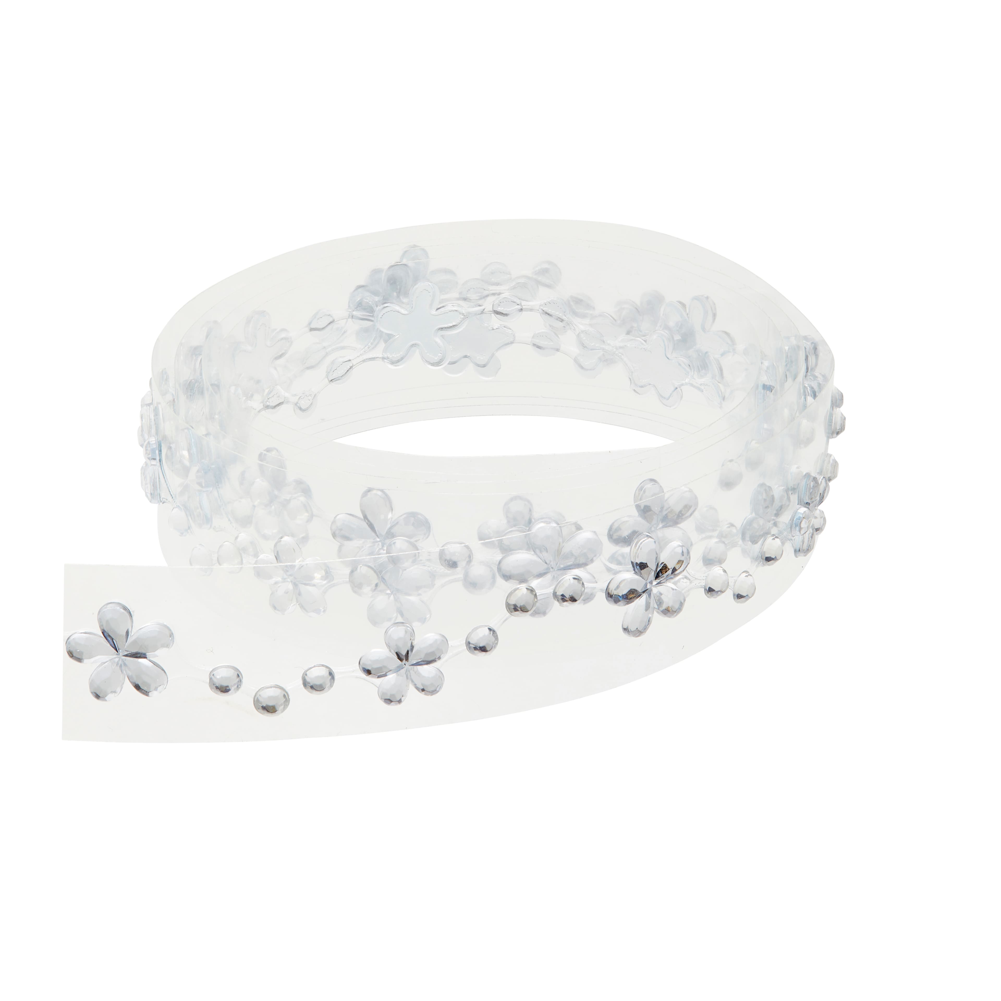 12 Pack: Clear Daisy Stickers by Recollections™ Bling on a Roll™