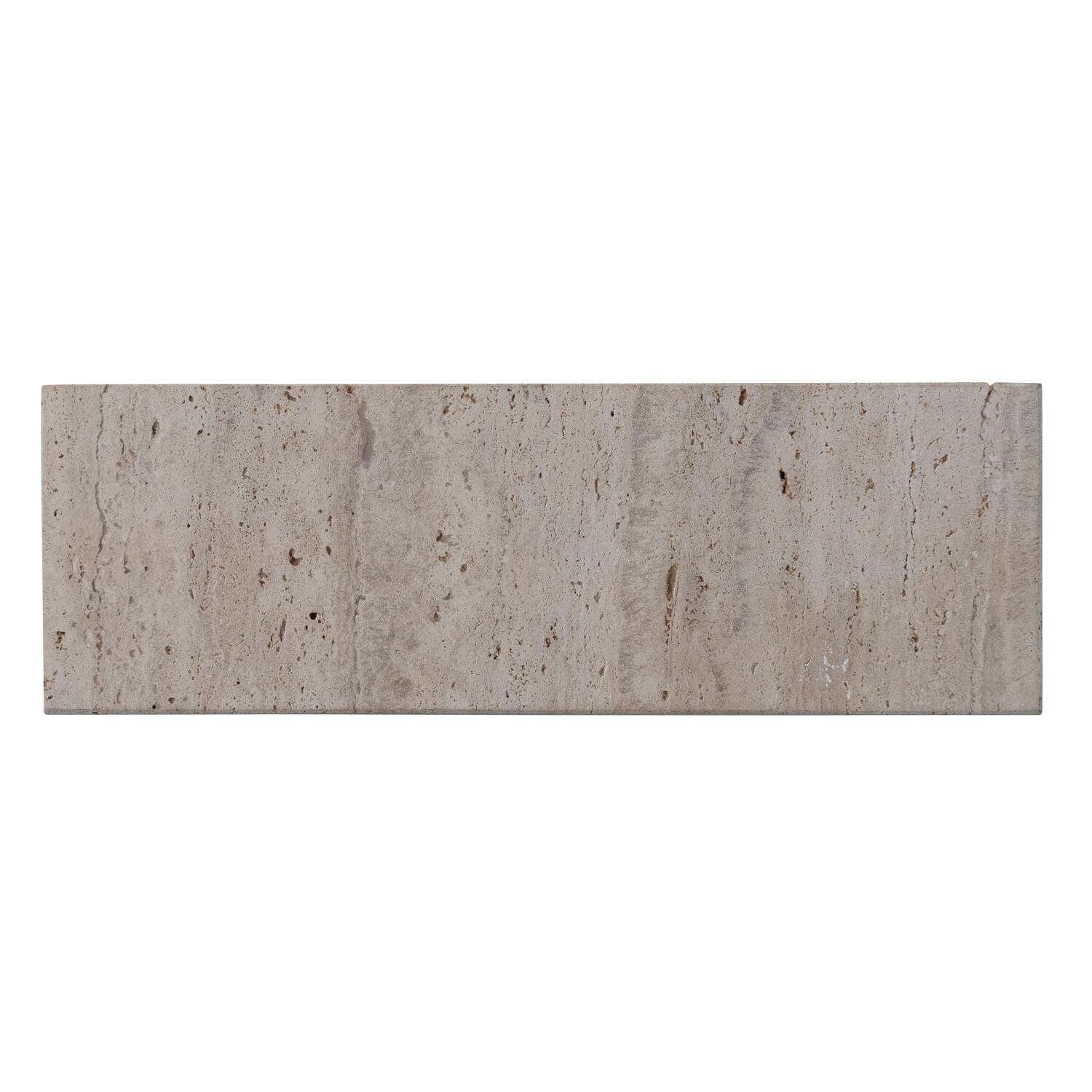 Hello Honey® Beige Scandinavian Travertine Footed Charcuterie Board