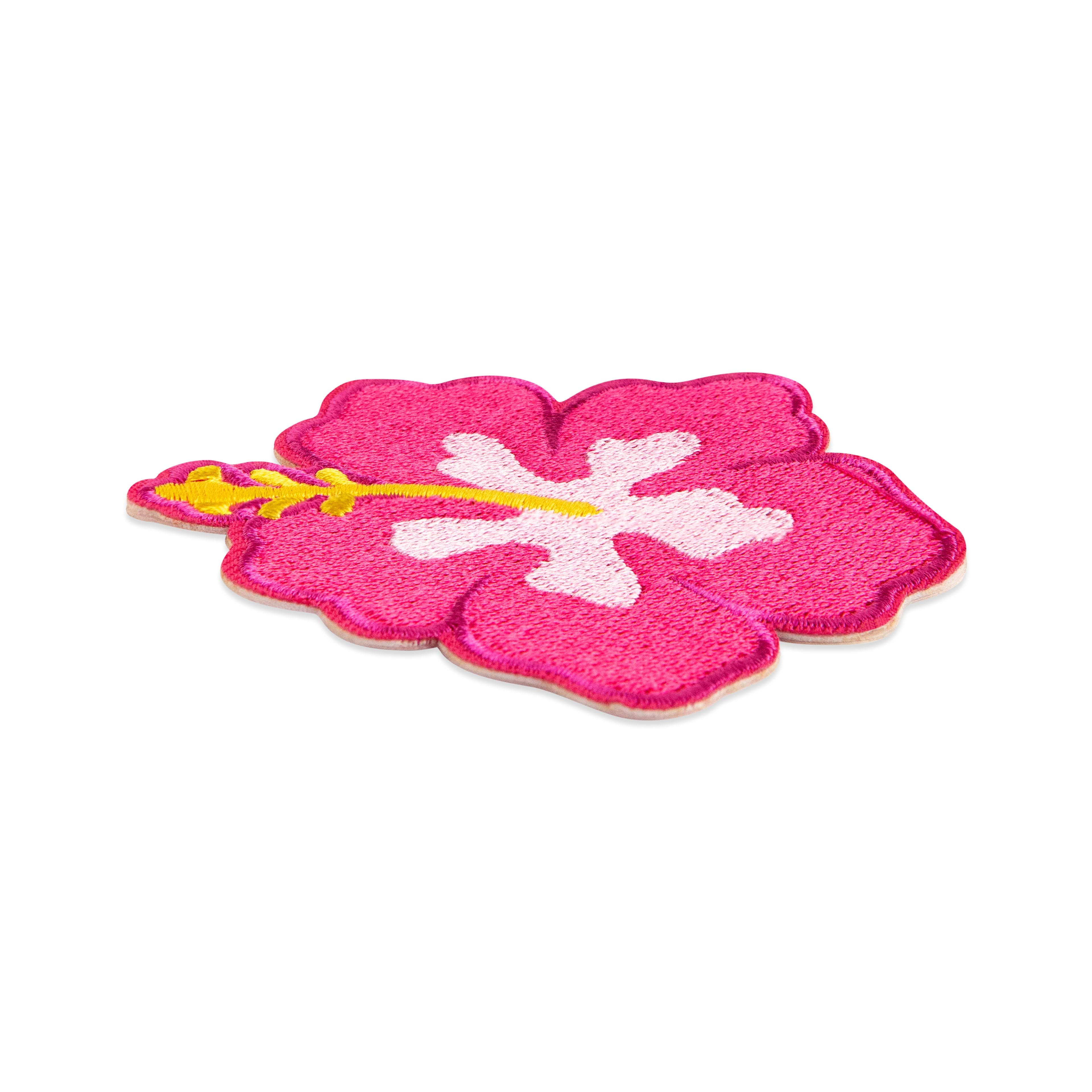 Summer Hibiscus Iron On &#x26; Adhesive Patch by Make Market&#xAE;