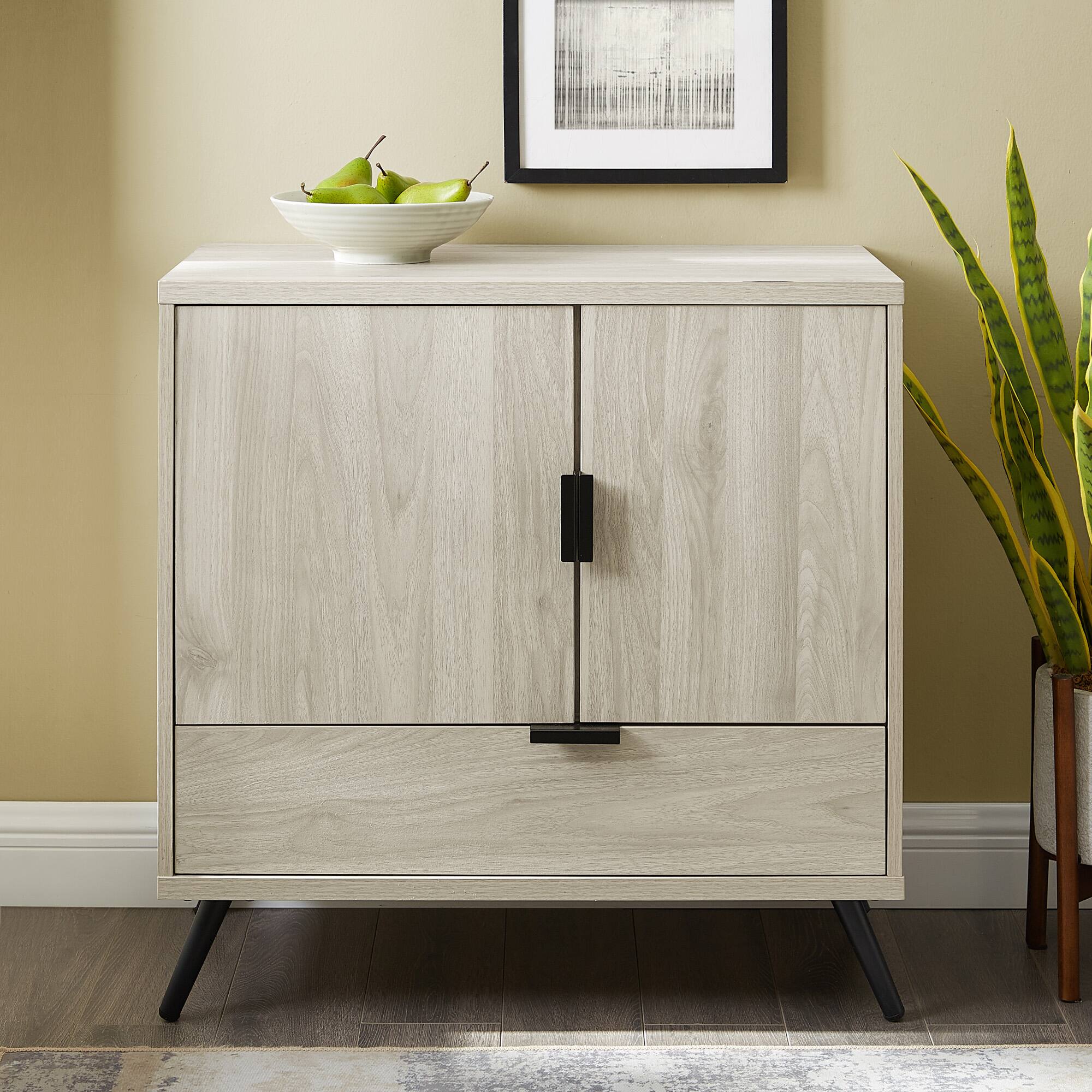 Walker Edison Birch 2 Door Accent Cabinet