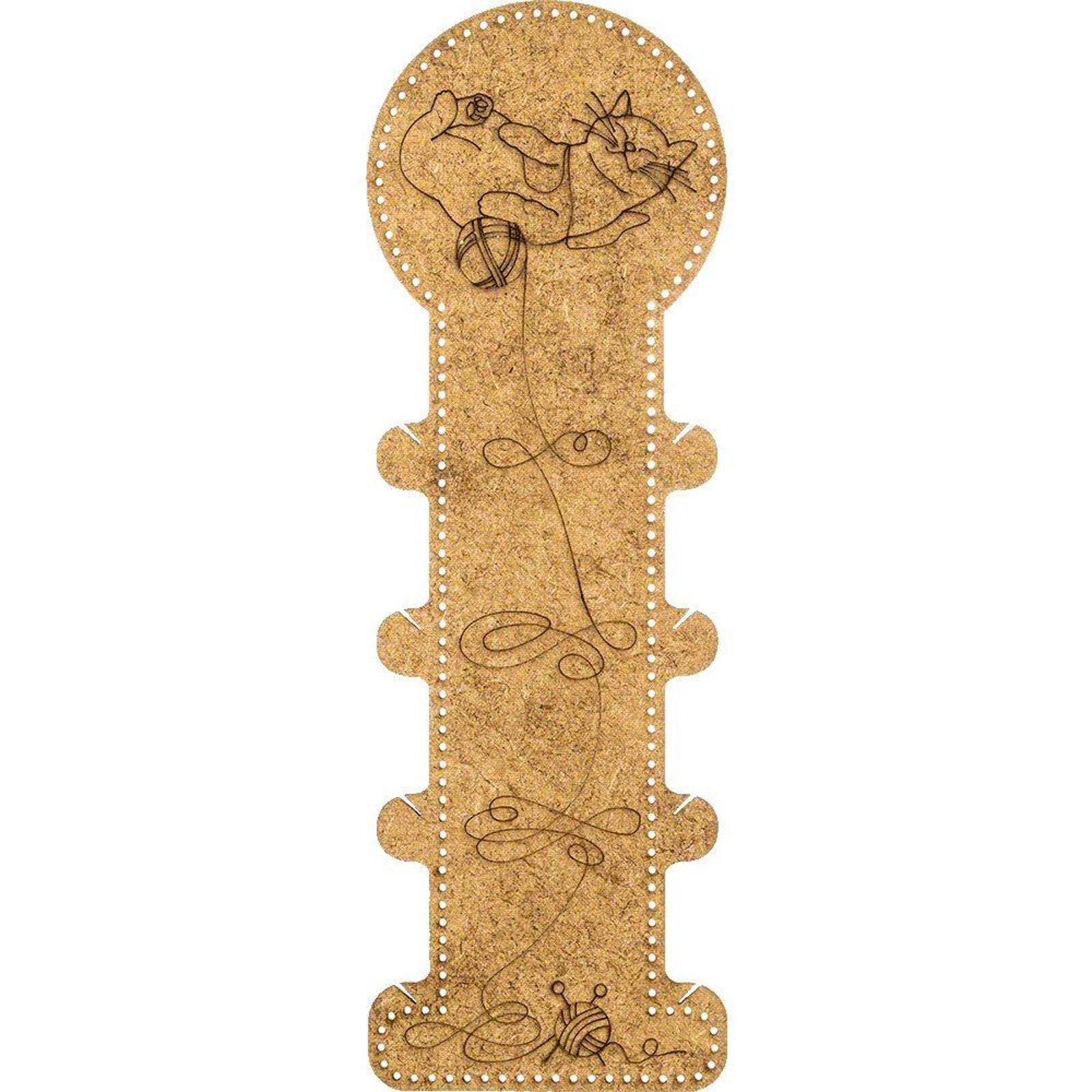 Wonderland Crafts Cat Embroidery Blank Wood Organizer