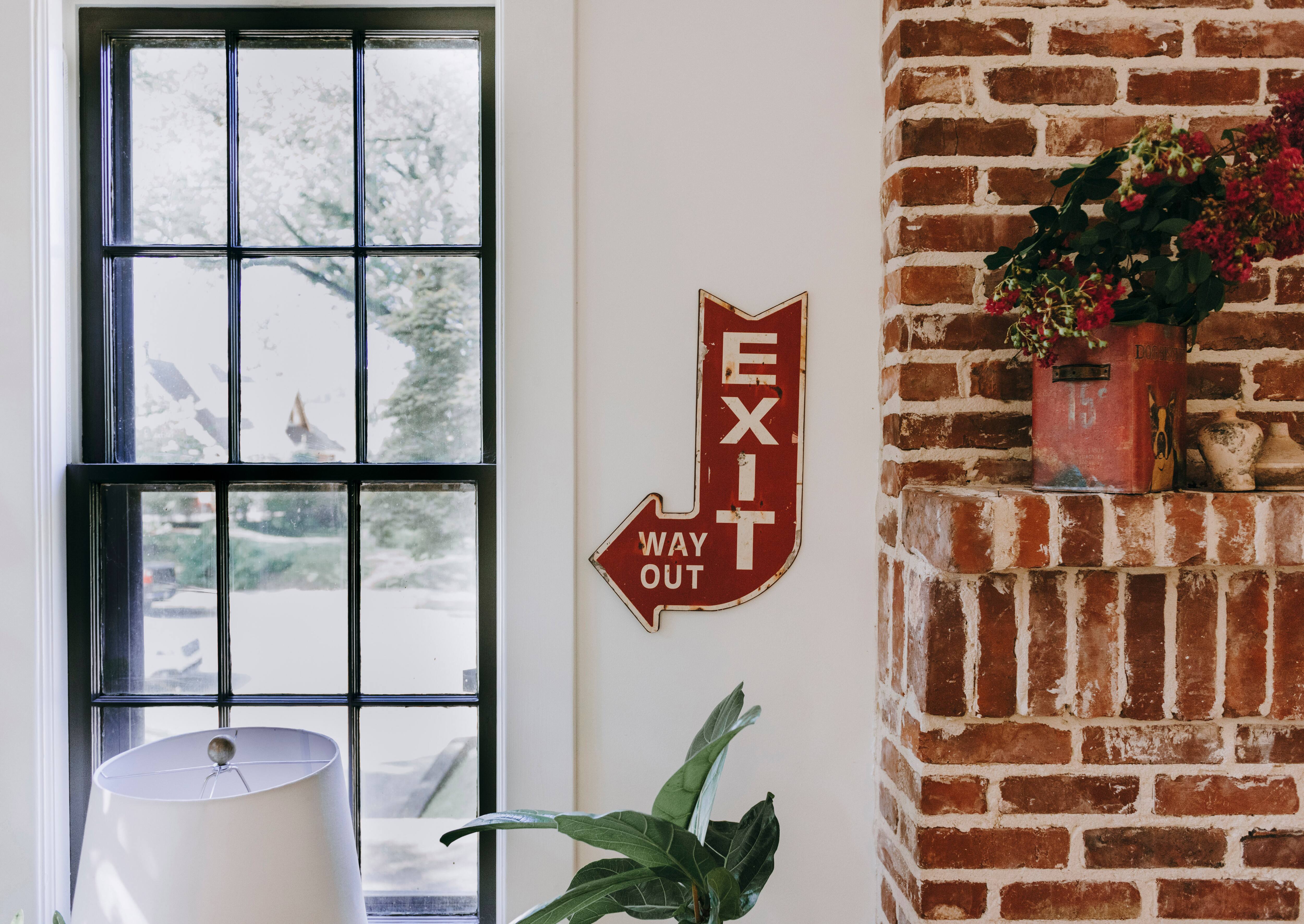 Hello Honey&#xAE; Metal &#x27;Exit&#x27; Sign