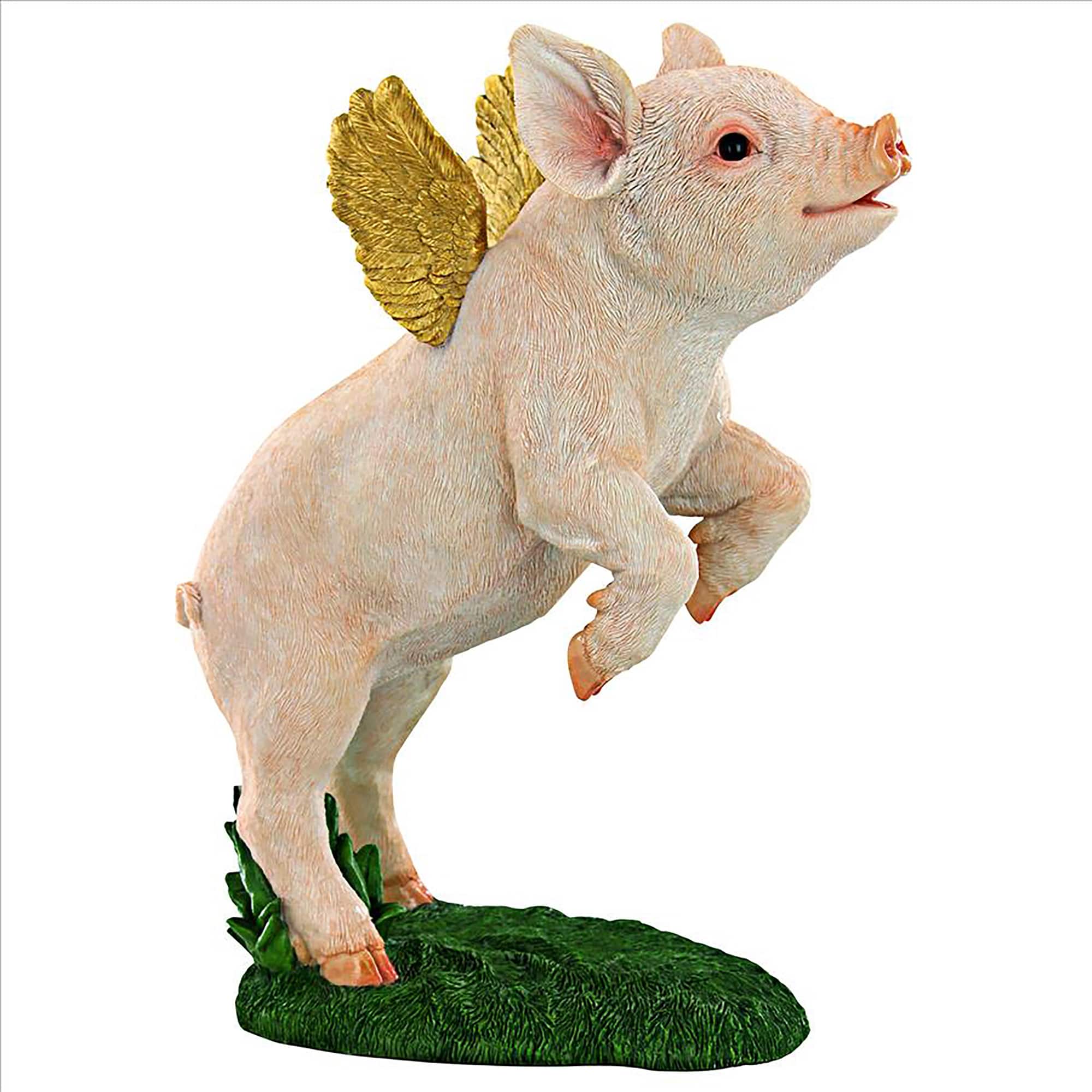 Design Toscano 14&#x22; When Pigs Fly Farm Statue