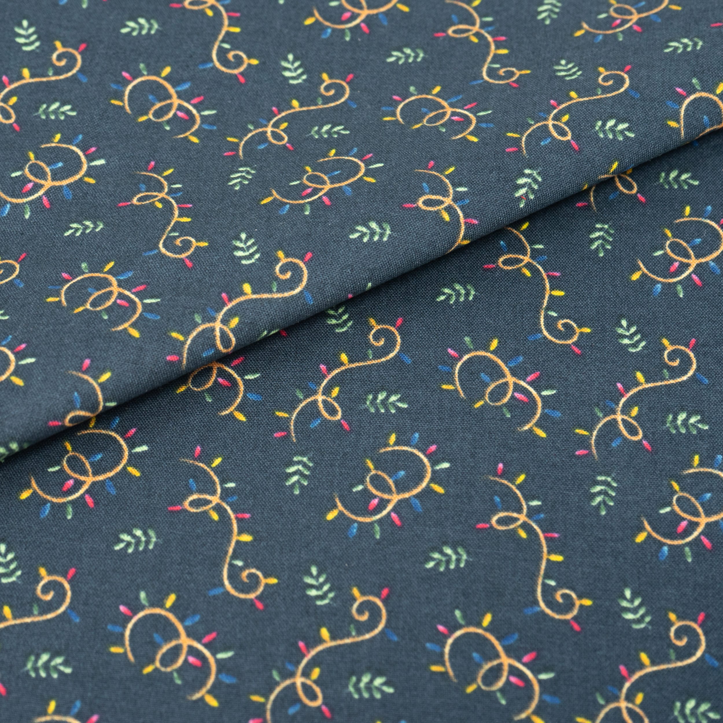 SINGER Christmas Nutcrackers Lights Cotton Fabric