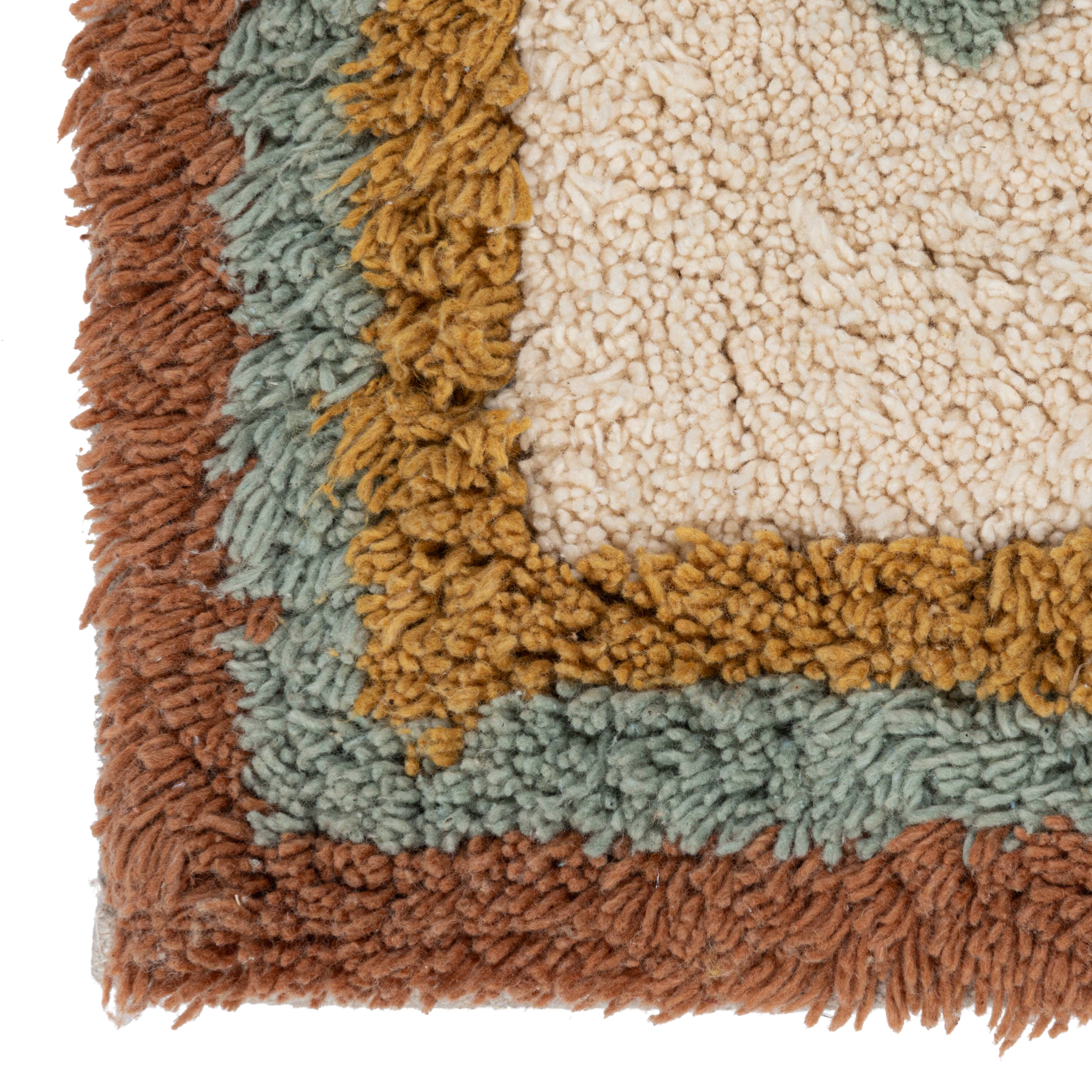 Hello Honey® 5ft. Cotton Tufted Floor Runner with Flowers