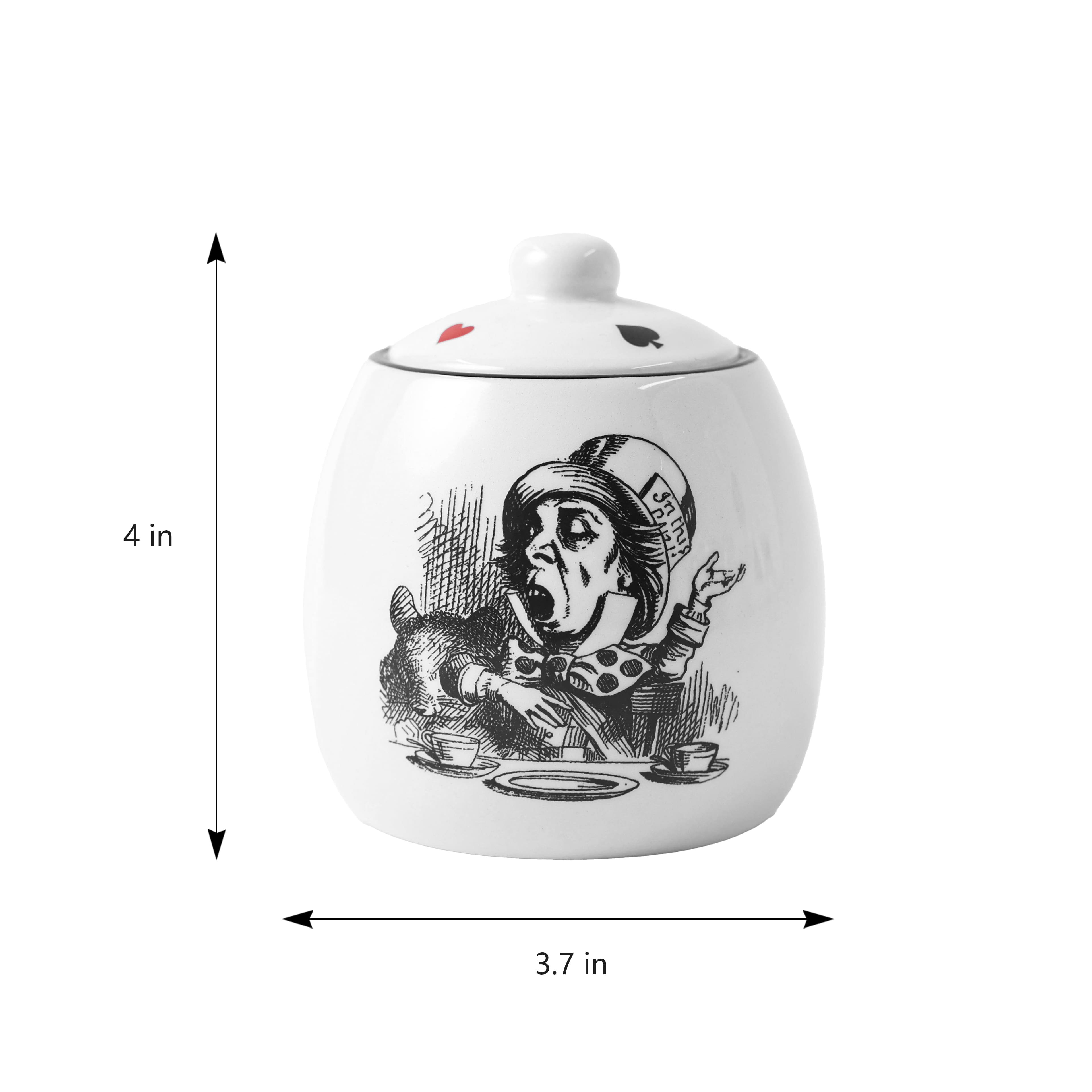 4&#x22; Mad Hatter Ceramic Sugar Jar by Ashland&#xAE;