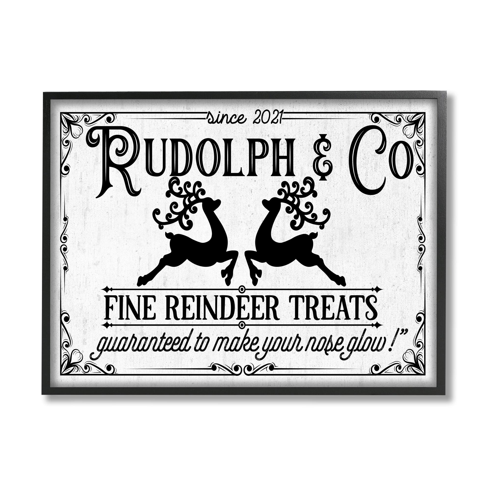 Stupell Industries Rudolph & Co Vintage Sign Framed Giclee Art