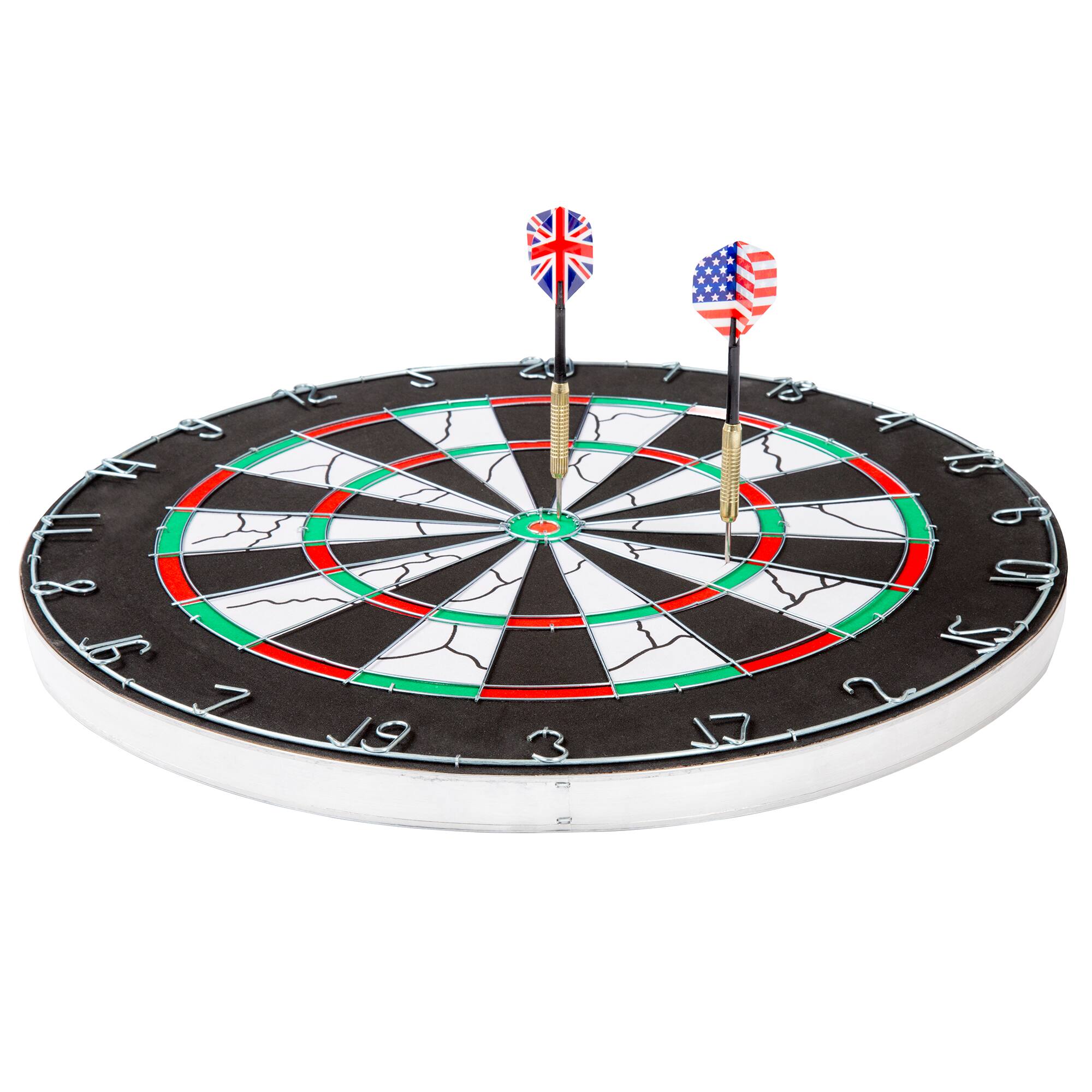 Toy Time Double-Sided Flocked Indoor Dartboard